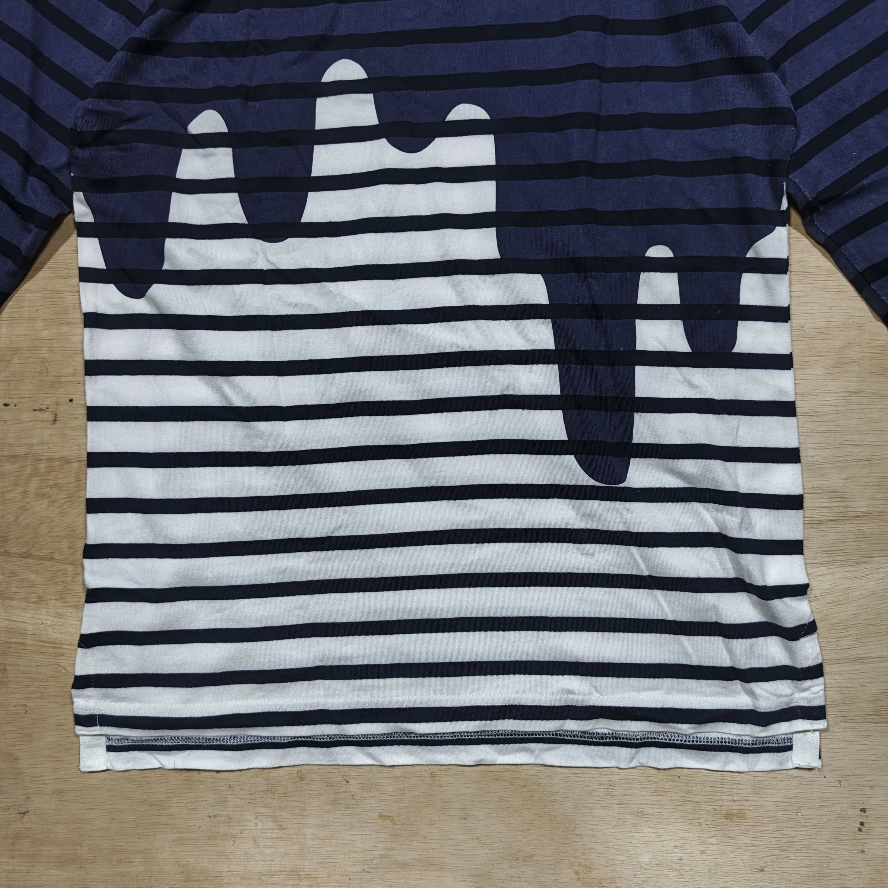 Japanese Brand DESERTIC Liquid Print Border Longsleeve T-Shirt Size M / US 6-8 / IT 42-44 - 3 Thumbnail