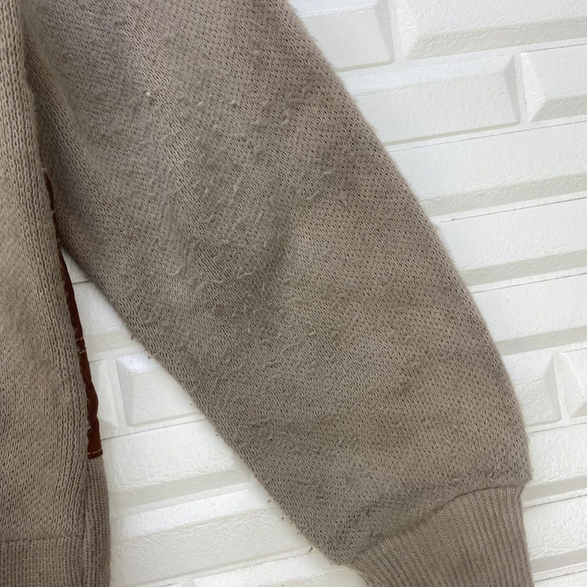 Leather × Vintage Vintage 60s Campus Made in USA Leather + Knitwear Jacket Size US S / EU 44-46 / 1 - 16 Thumbnail