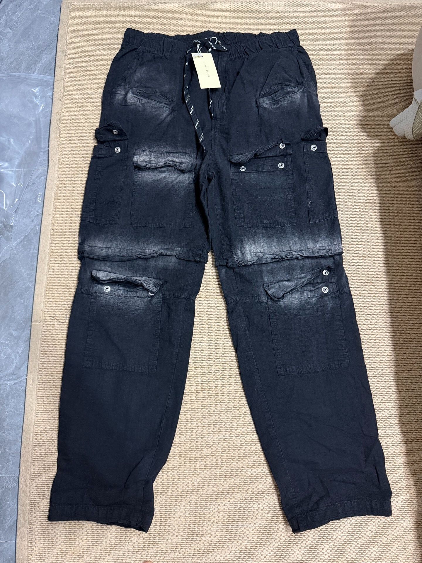 MNML Gradient Wash Wide-Leg Trousers Size US 28 / EU 44 - 1 Thumbnail