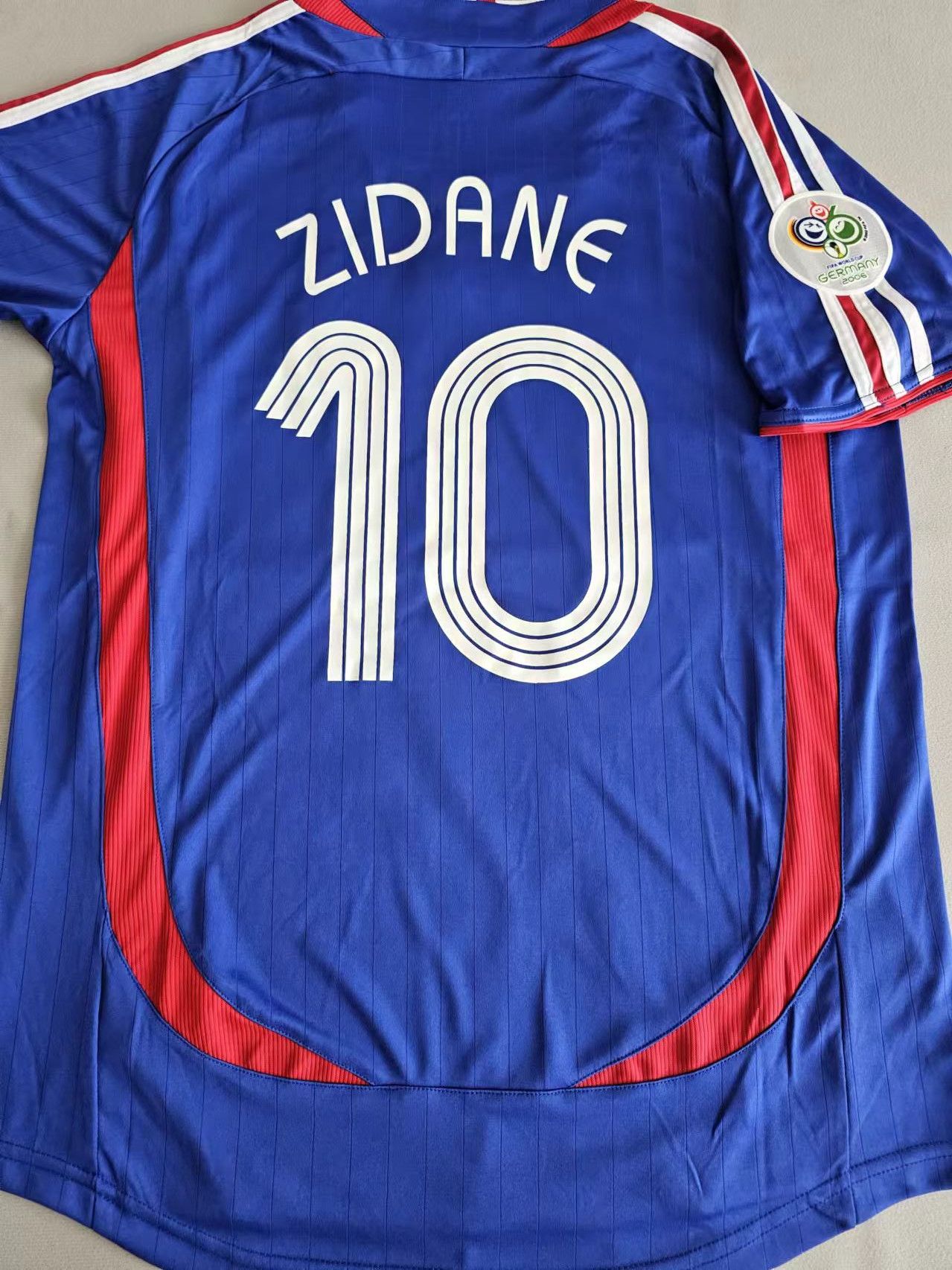 2006 World Cup France 10 Zidane Jersey Home