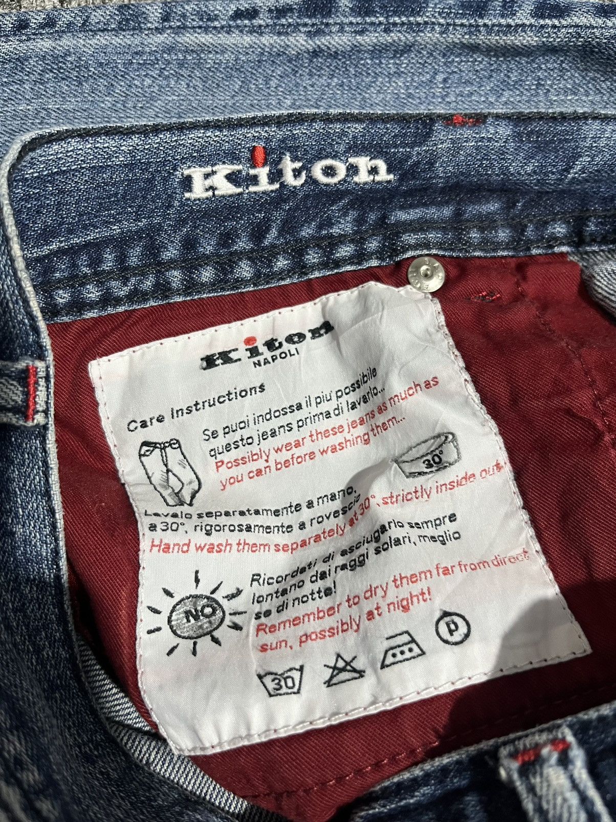 Kiton Kiton selvedge Jeans Size US 33 - 15 Thumbnail