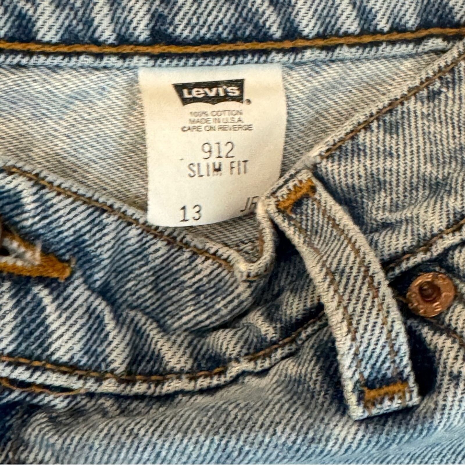 Levi's Levi’s Vintage90s Silver Tab 912 High Waist Denim Shorts Size 31" - 3 Thumbnail