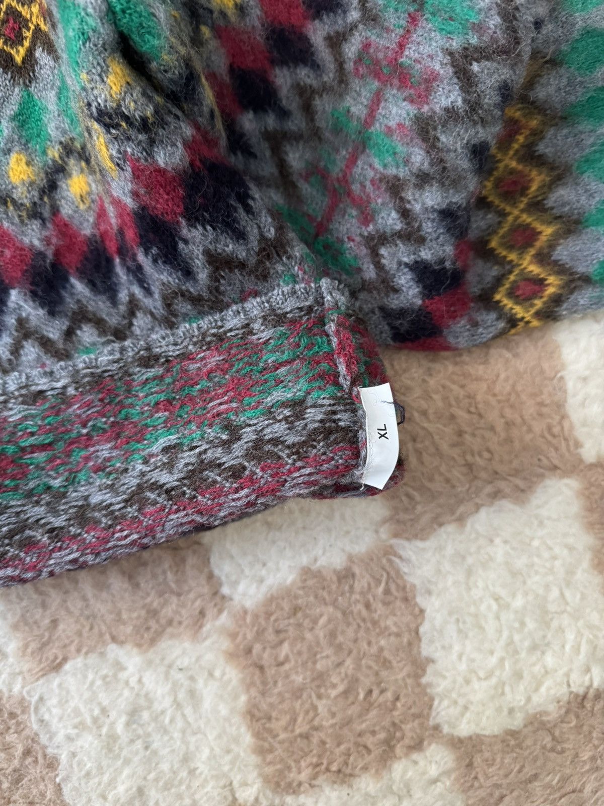 Maison Margiela Maison Margiela Fair Isle Sweater Size US XL / EU 56 / 4 - 3 Thumbnail