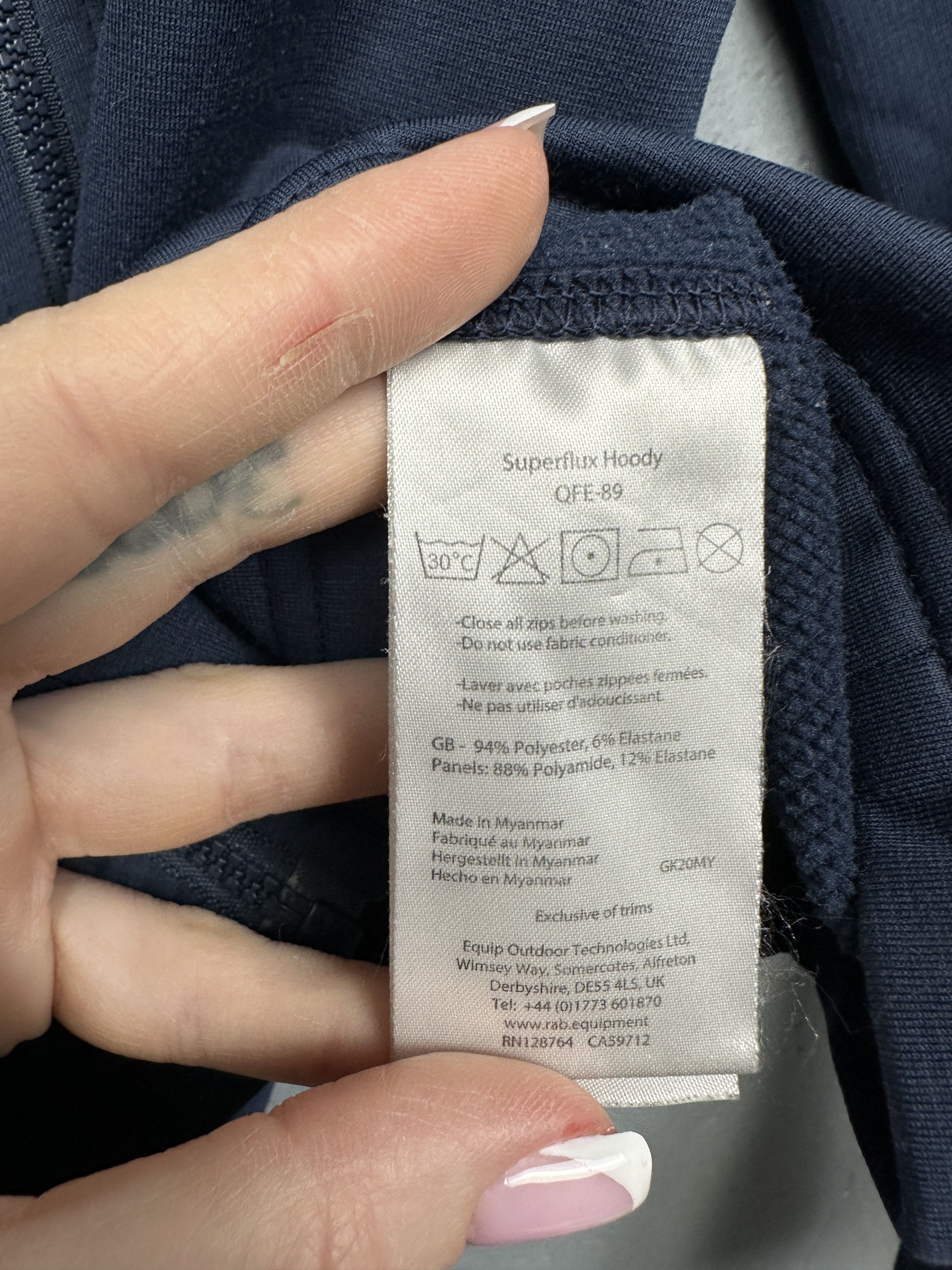 Rab Rab Mens Superflux Zip Hoodie Size US M / EU 48-50 / 2 - 6 Thumbnail