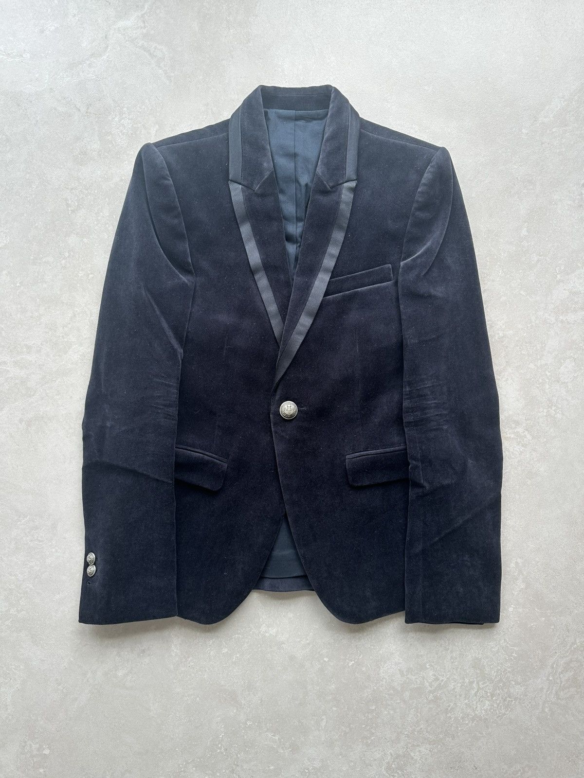 Balmain Balmain FW12 Velvet Blazer Size 36S - 4 Thumbnail