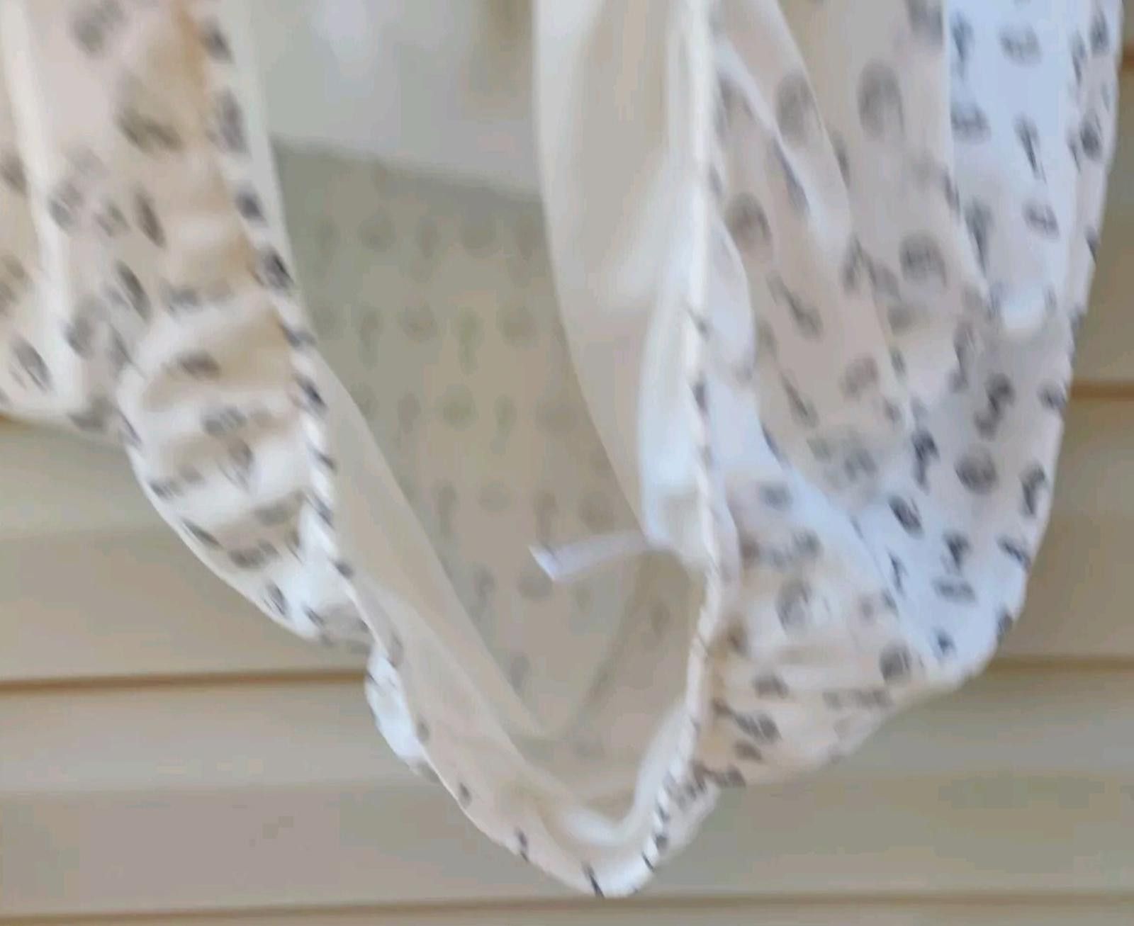 Other Roz & Ali Lock & Key Sheer White Top Blouse w/ Built in Cami Size XL / US 12-14 / IT 48-50 - 8 Thumbnail