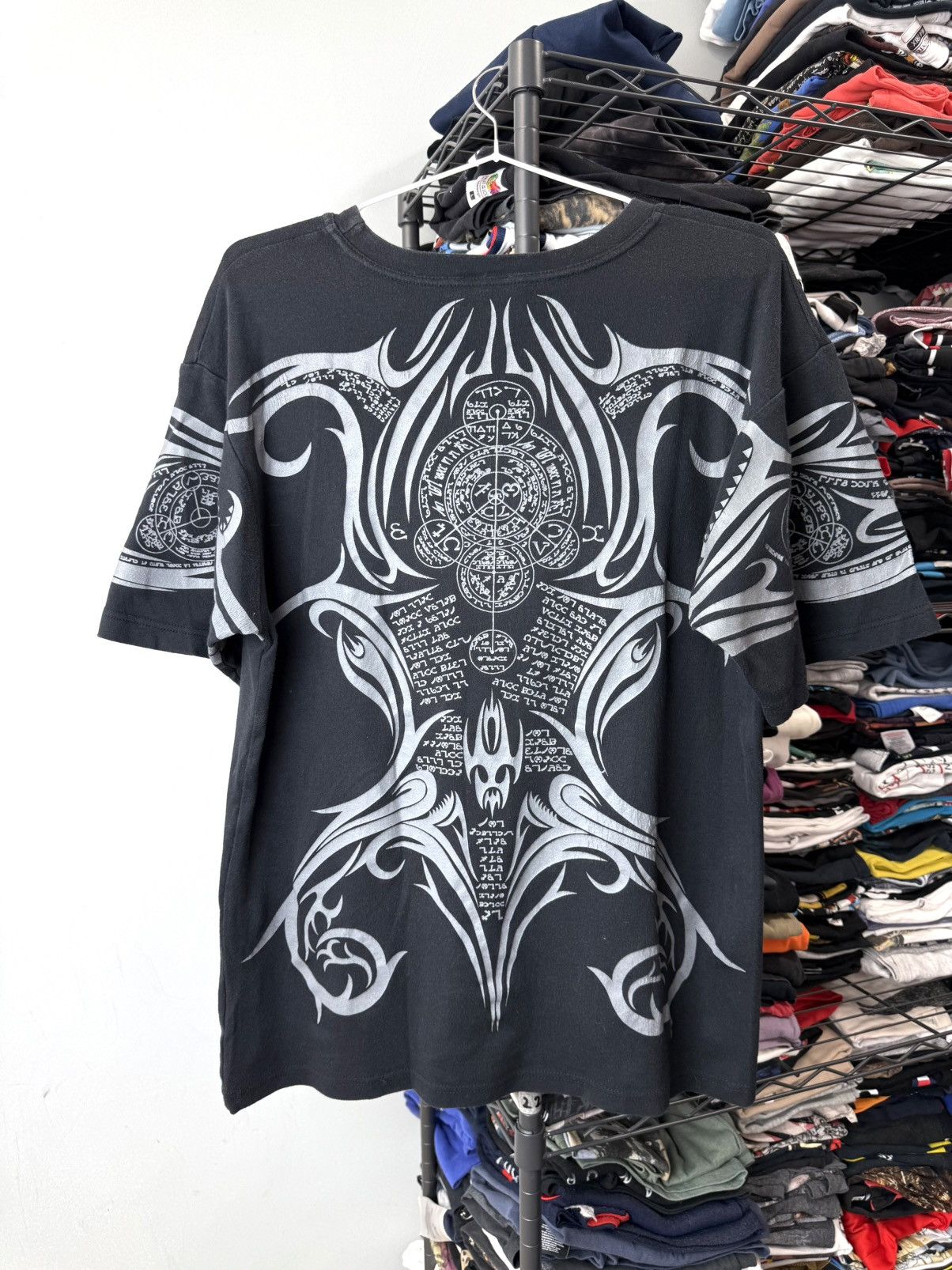 Other Y2K Vintage Anarchy Gothic Vikings Nord Symbols T Shirt Size US L / EU 52-54 / 3 - 1 Thumbnail
