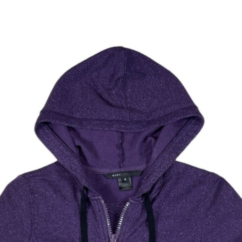 Marc Jacobs Marc Jacobs Purple Zip Up Hoodie | Size S Size S / US 4 / IT 40 - 3 Thumbnail
