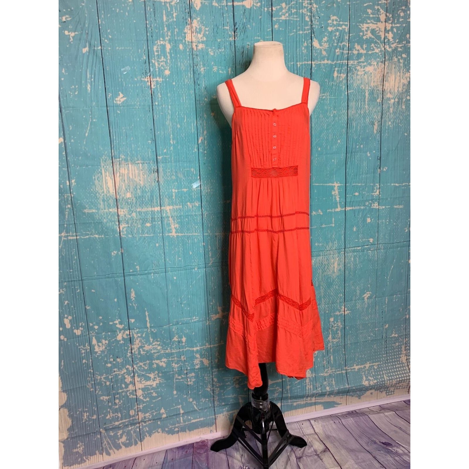 Old Navy Old Navy orange sleeveless boho midi dress size XS Size XS / US 0-2 / IT 36-38 - 6 Thumbnail
