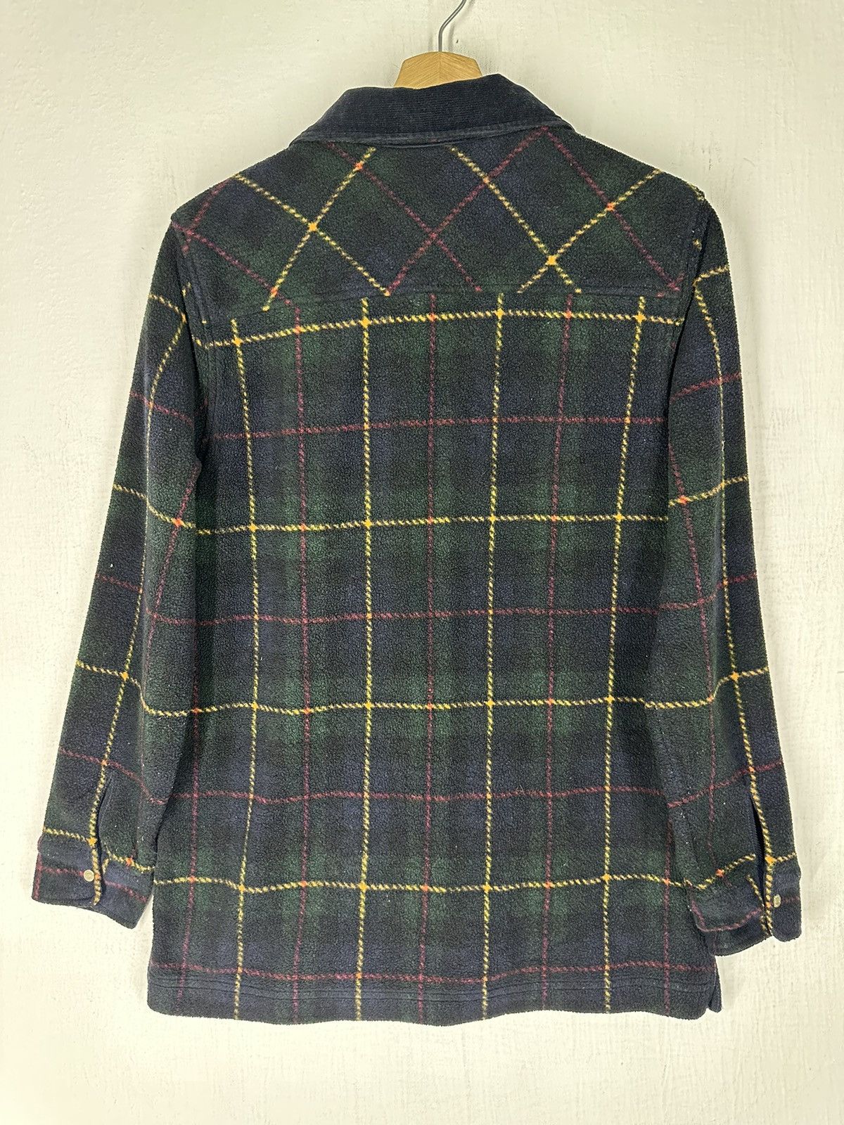 Polo Ralph Lauren × Ralph Lauren × Vintage Ralph Lauren Plaid Fleece Zip Up Collared Shacket Jacket Size US S / EU 44-46 / 1 - 5 Thumbnail
