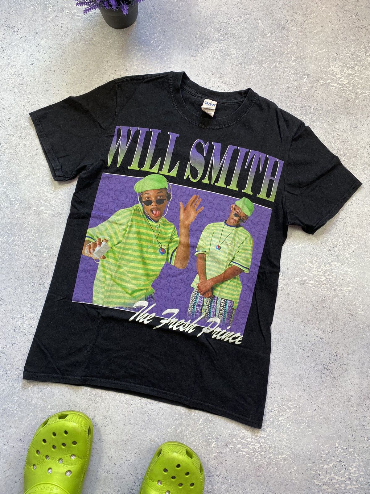 Other Will Smith Men’s Black T-shirt With Big Print Logo Medium Size US M / EU 48-50 / 2 - 3 Thumbnail