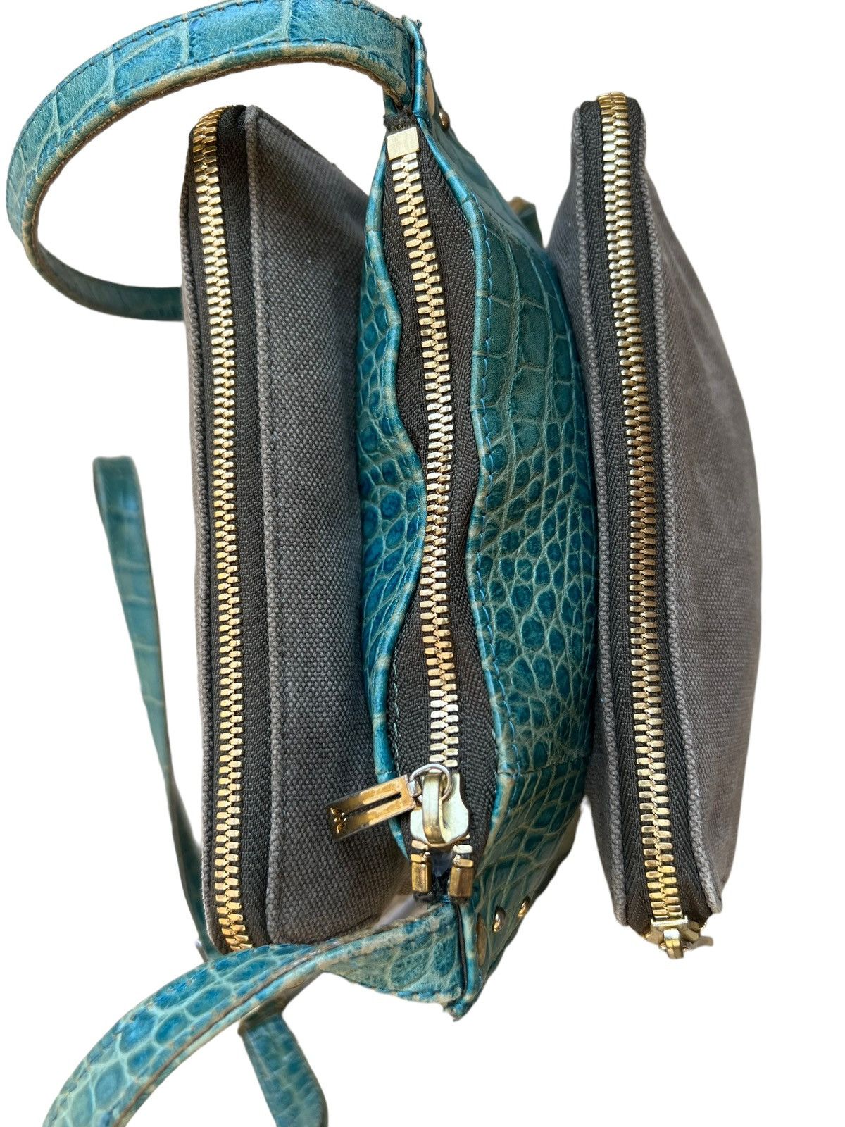 Yohji Yamamoto Yohji Yamamoto Y’saccs X Kenji Ikeda 3 Layer Mini Sling Bag Size ONE SIZE - 17 Thumbnail