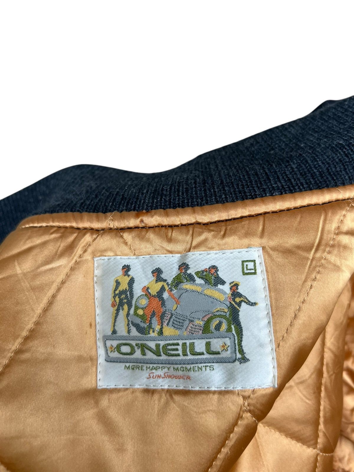 O'Neill Vintage 90s O’Neill Sun Shower Wool Leather Varsity Jacket Size US L / EU 52-54 / 3 - 14 Thumbnail