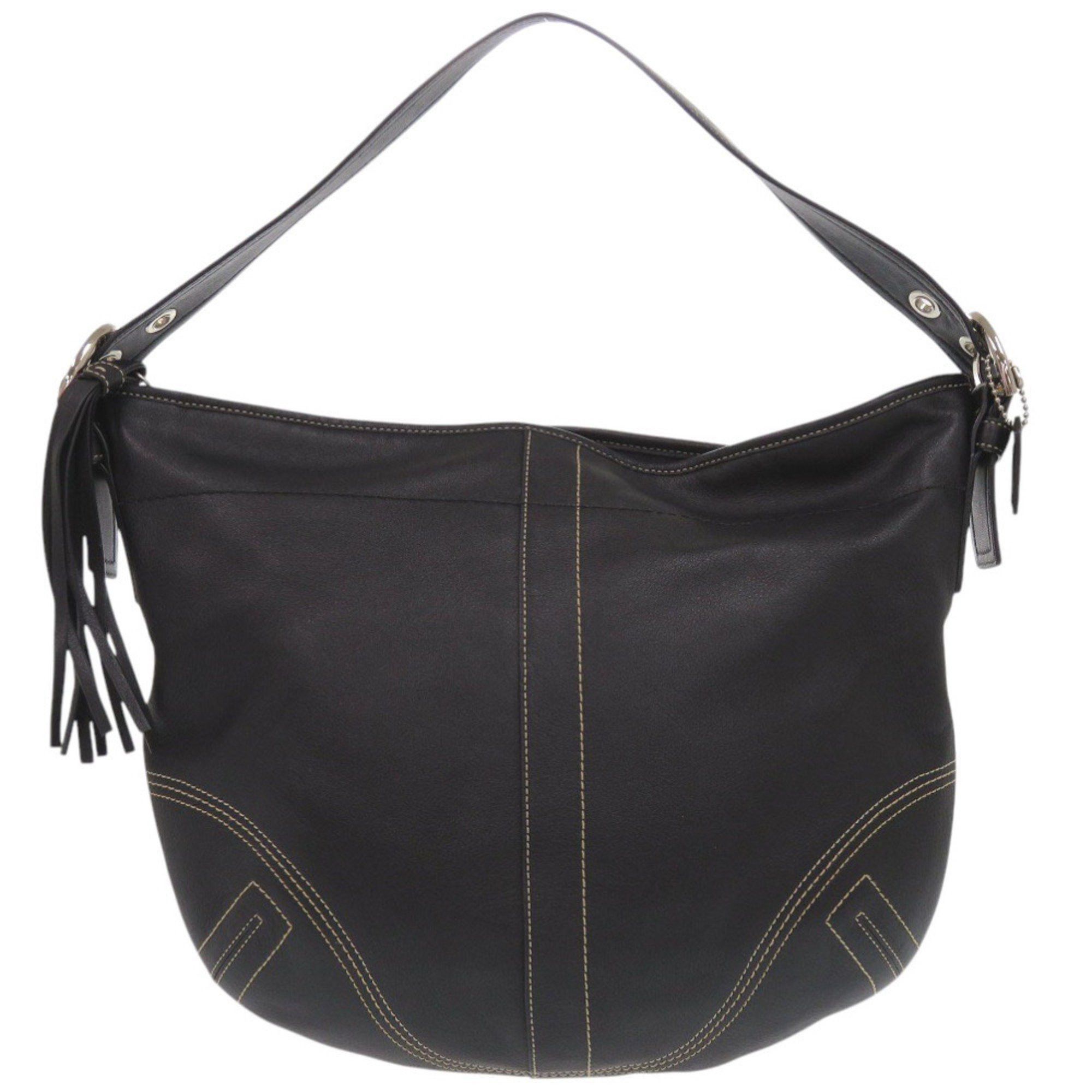 Coach Coach Leather Black One-Shoulder Bag 0015 COACH Size ONE SIZE - 1 Thumbnail