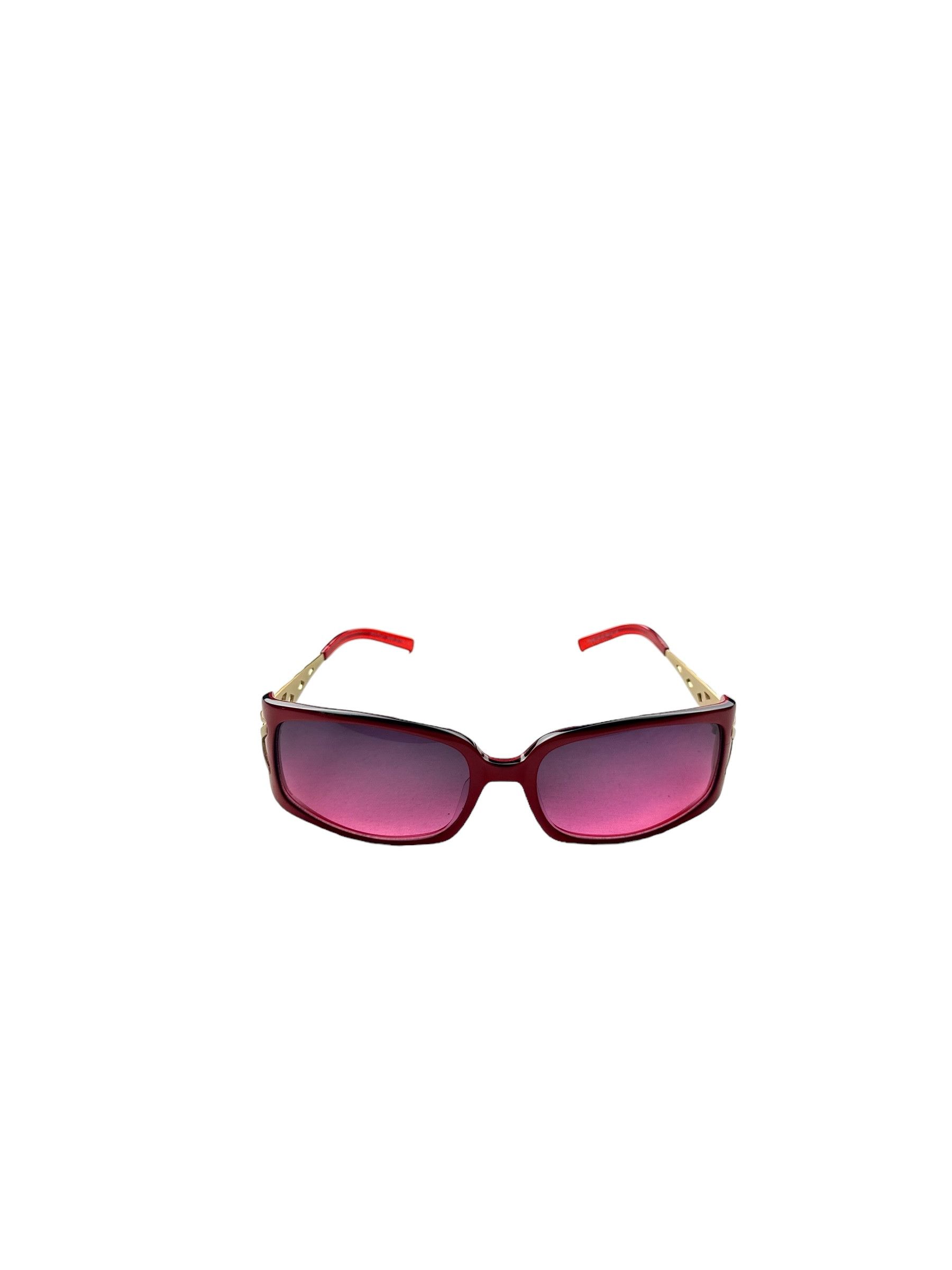 Salvatore Ferragamo Ferragamo red gold sunglasses Size ONE SIZE - 4 Thumbnail