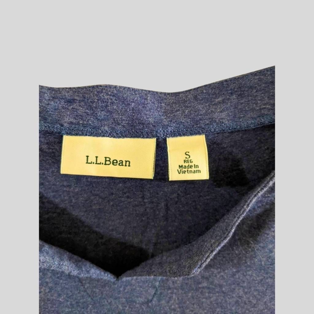 L.L. Bean L.L. BEAN Women's Blue Knit Dress Size Small 3/4 Sleeve V-Ne Size S / US 4 / IT 40 - 3 Thumbnail