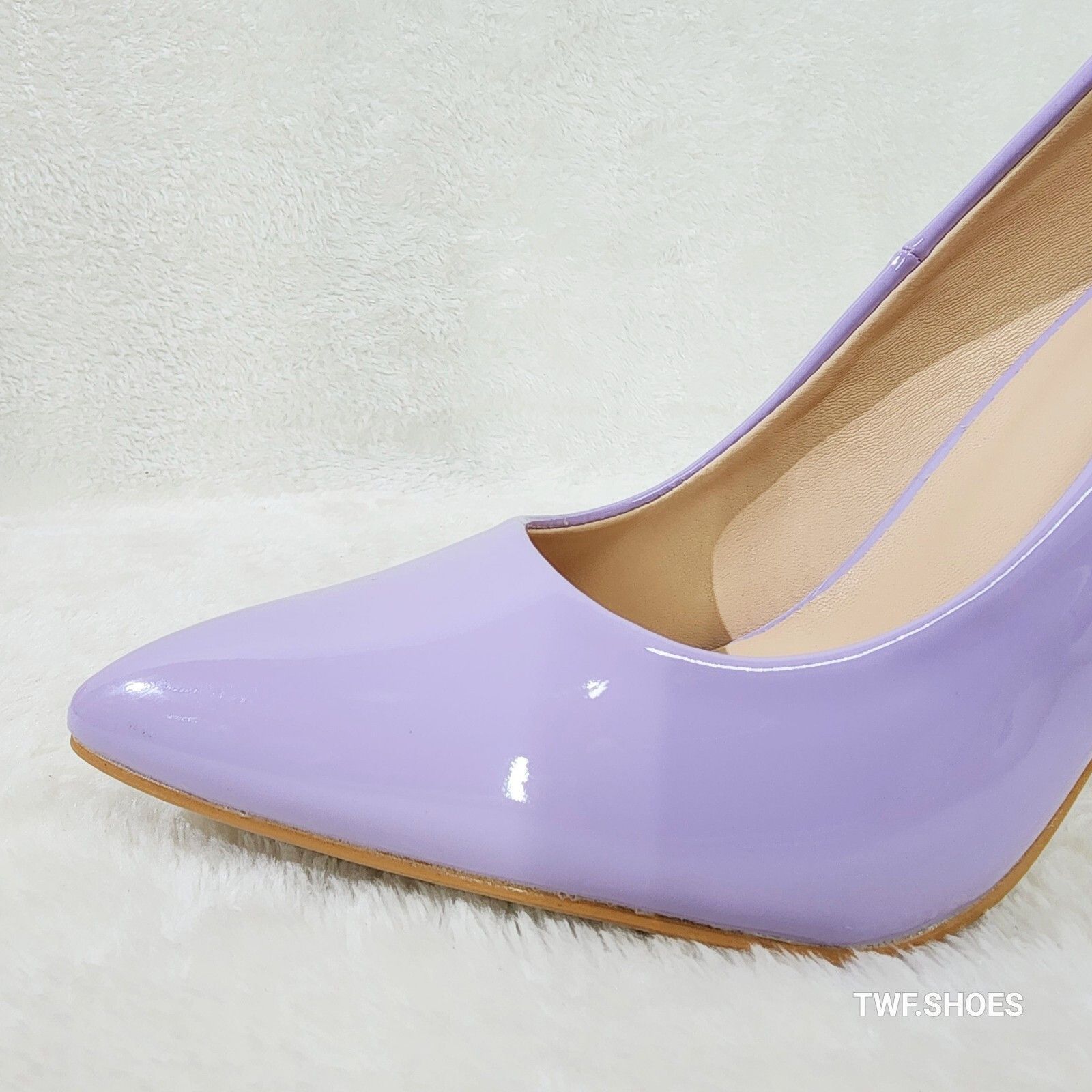 Other Glam Lilac Purple Patent High Heel Stiletto Shoes Pumps (US Size US 6 / IT 36 - 6 Thumbnail