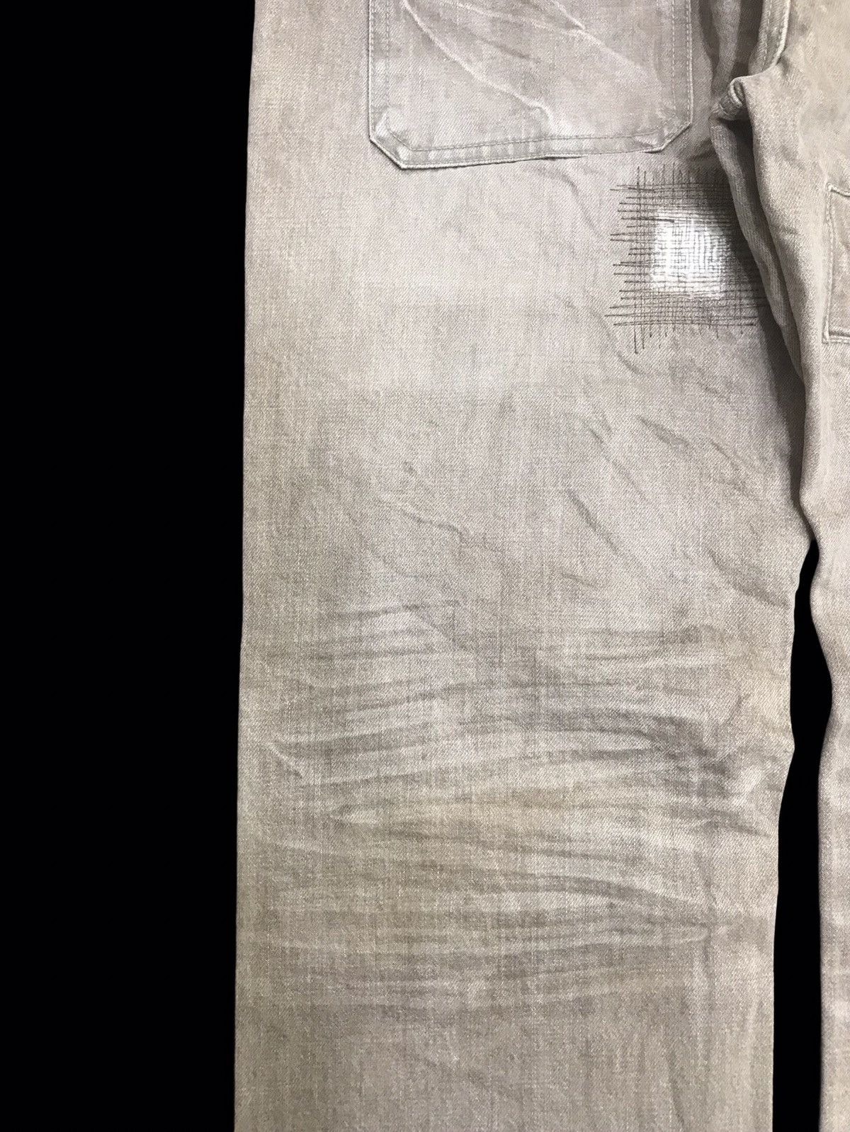 Japanese Brand 💥DENIM ART💥Archival Kelen Patchwork Wide Baker Denim F254 Size US 32 / EU 48 - 18 Thumbnail