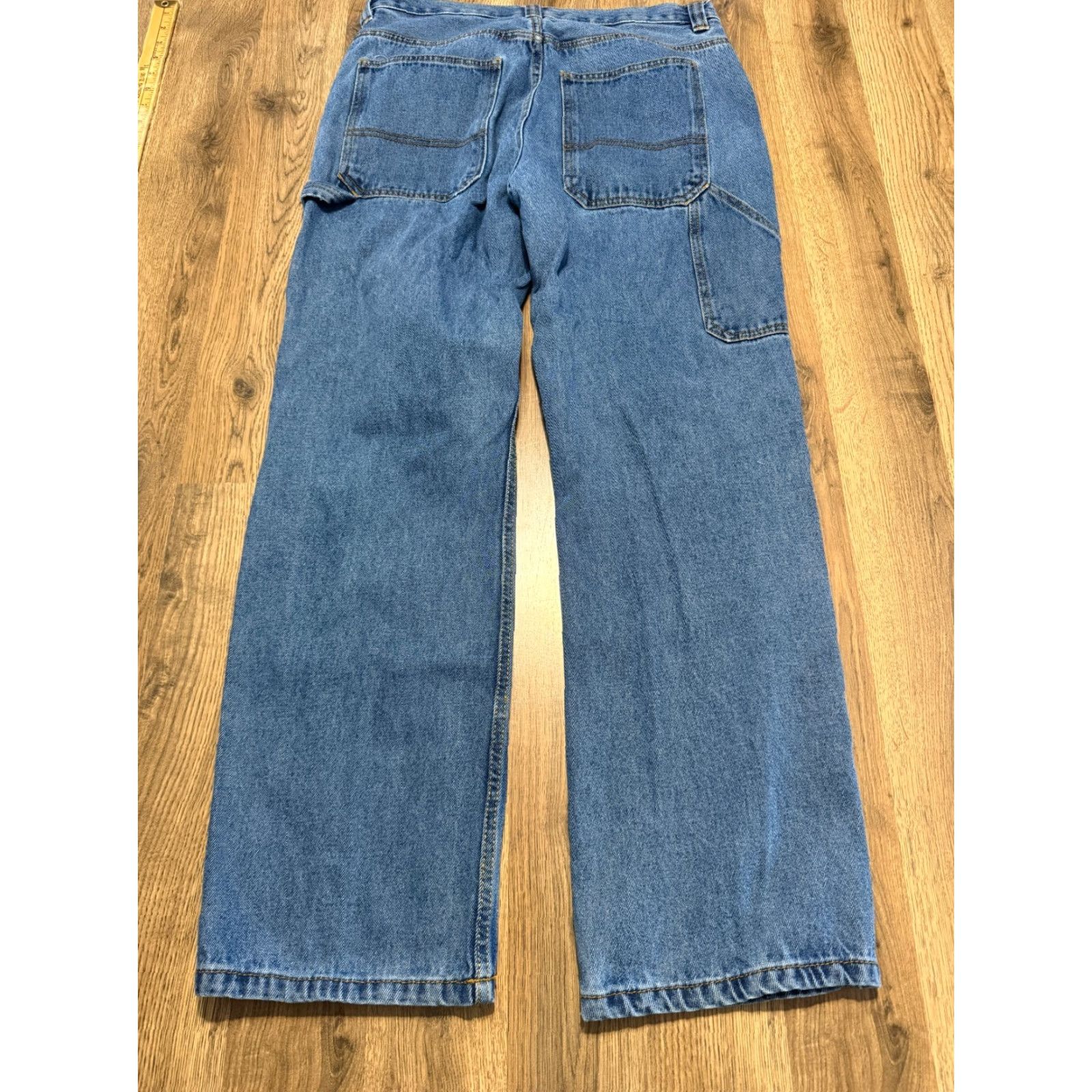 The Mountain VINTAGE? No — Blue Mountain Jeans Mens Size 34x34 Blue Denim Straight Leg 5-Pocket Pockets Beltless Zip Inseam 34 Adult Mens Size US 34 / EU 50 - 2 Thumbnail