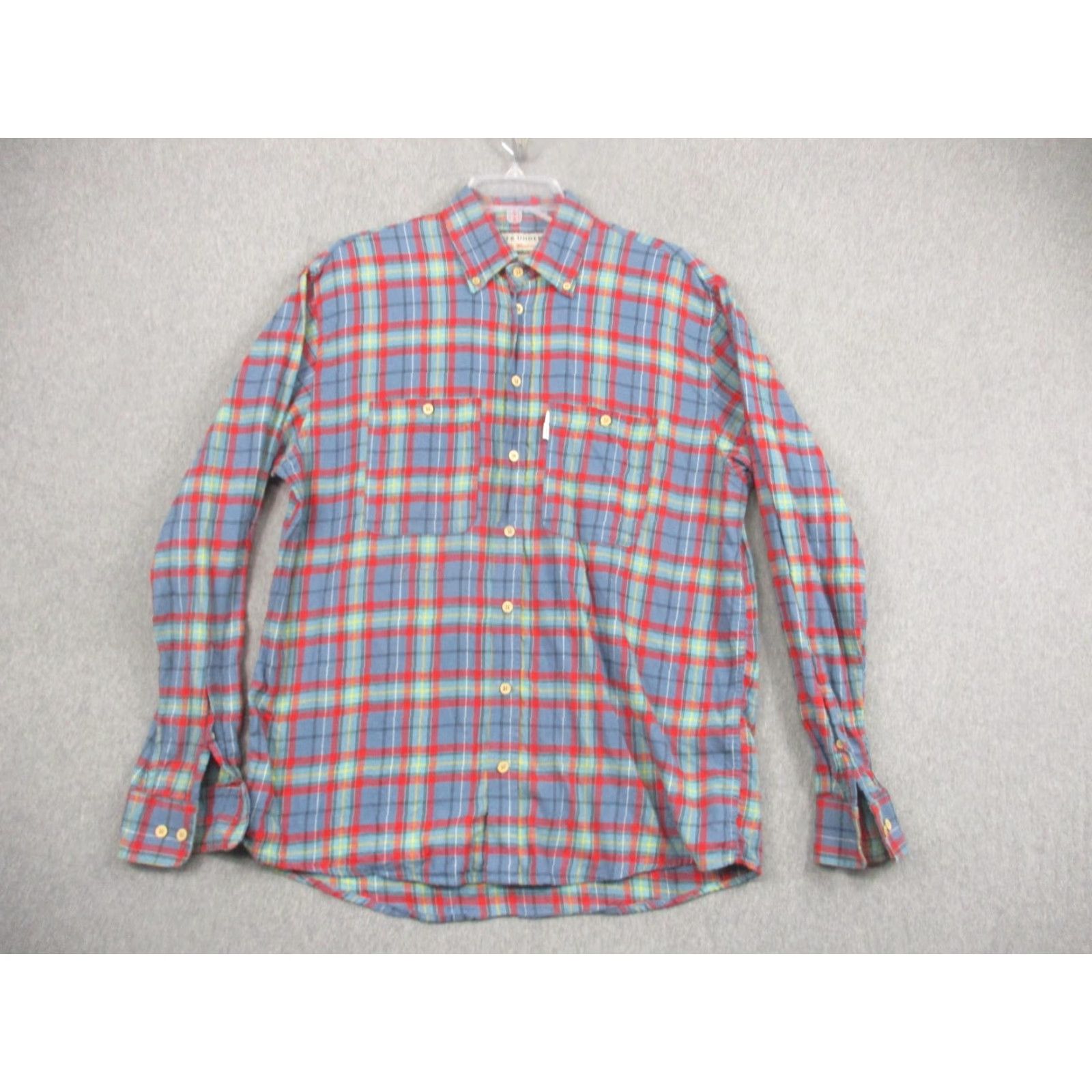 Undercover Over Under The Woodsman Shirt Mens Large Blue Plaid Flannel Long Sleeve Shirt Size US L / EU 52-54 / 3 - 2 Thumbnail