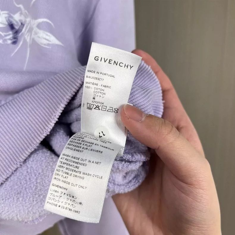 Givenchy Givenchy Givenchy Purple Cropped Hoodie Sweatshirt -2507 Size S / US 4 / IT 40 - 6 Thumbnail