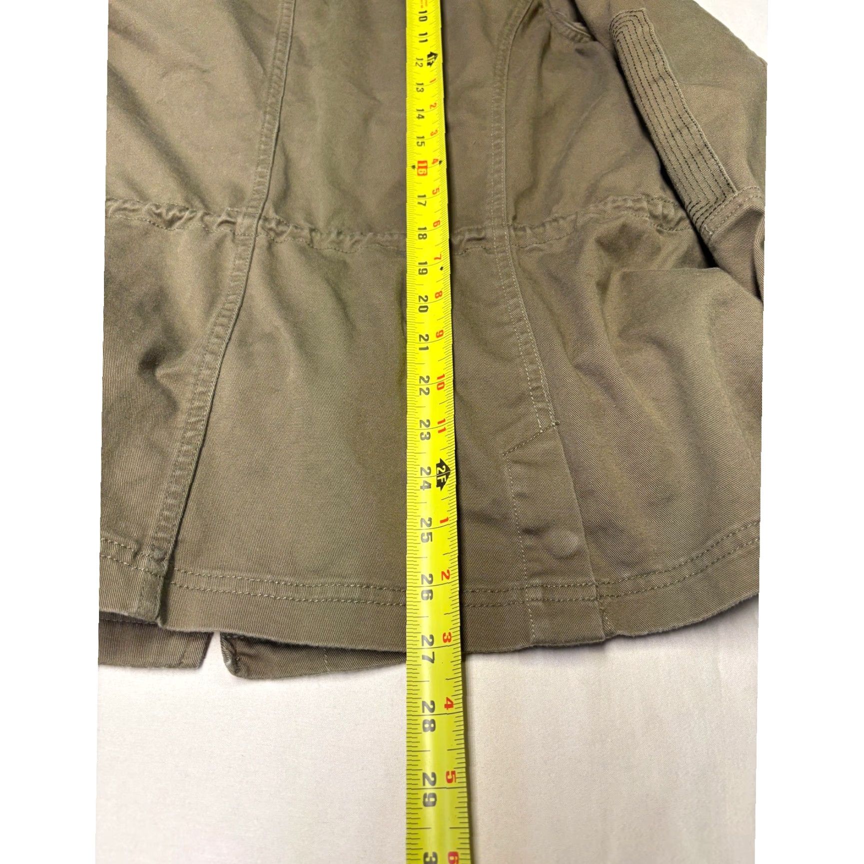 Orvis VINTAGE Orvis Womens Olive Green Utility Field Jacket Cotton Stretch Size L Size L / US 10 / IT 46 - 7 Thumbnail