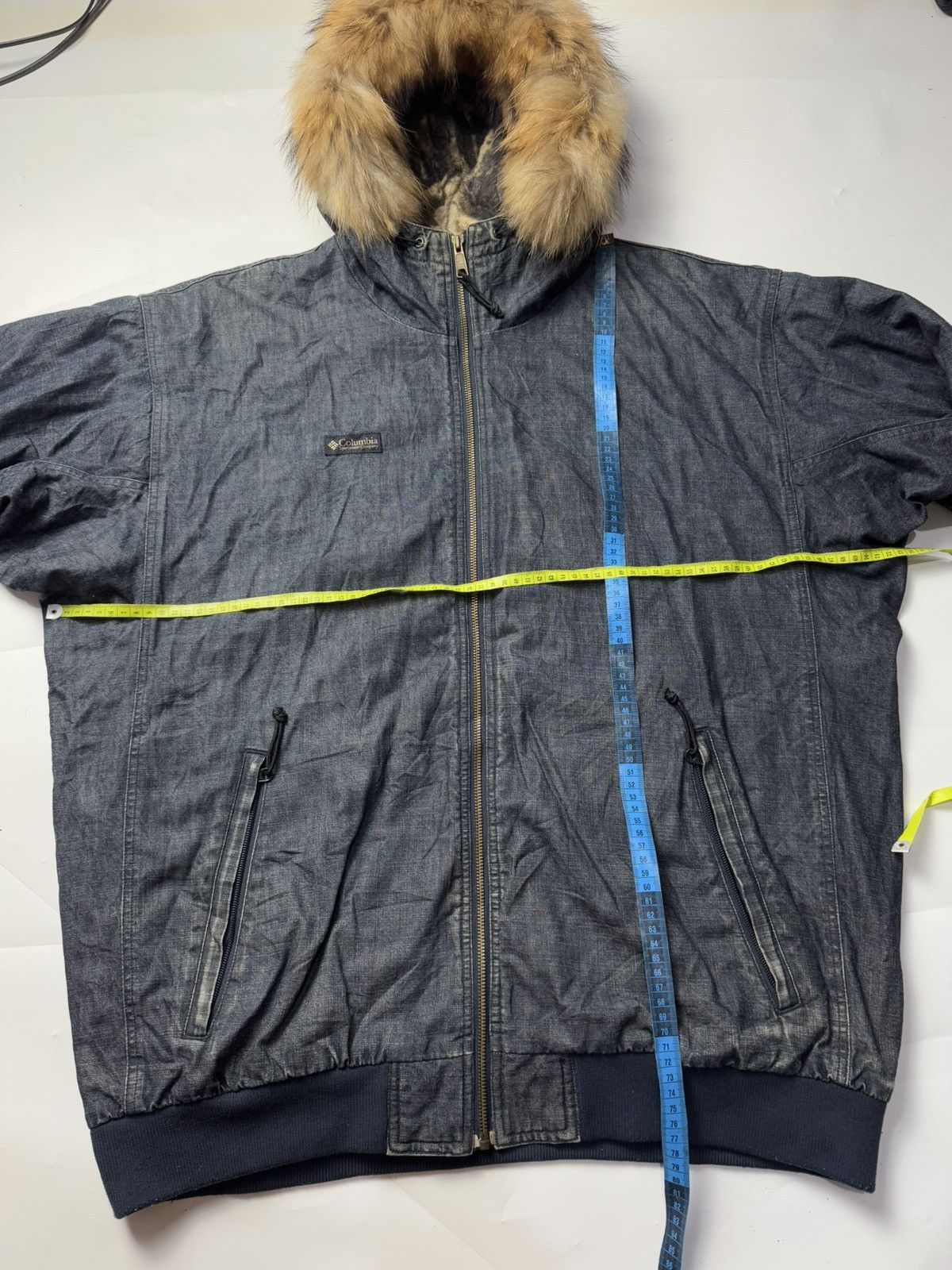 If Six Was Nine × Japanese Brand × Le Grande Bleu (L.G.B.) Fur Denim Hoodie Columbia Size US XL / EU 56 / 4 - 6 Thumbnail