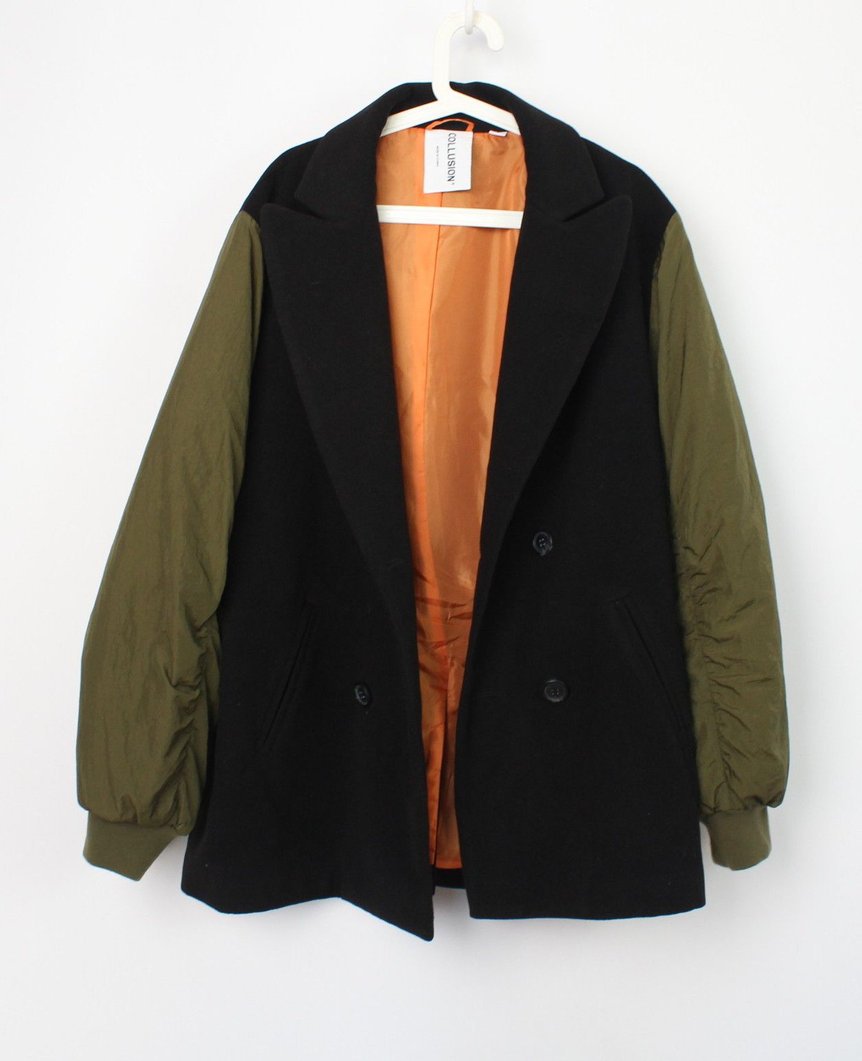 Other Collusion mens hybrid pea coat M oversize Size US M / EU 48-50 / 2 - 5 Thumbnail