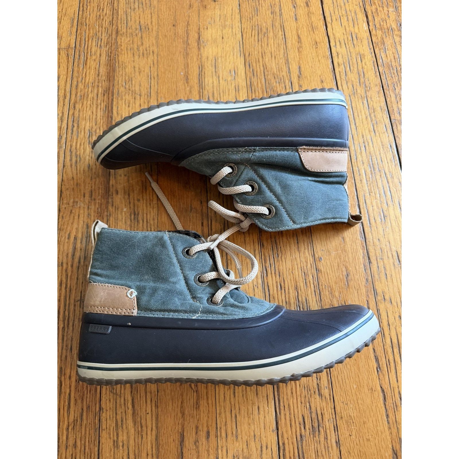 Sperry Sperry Boots Womens Size 8.5 Green Duck Ankle Rain Plaid Size US 6.5 / IT 36.5 - 1 Thumbnail