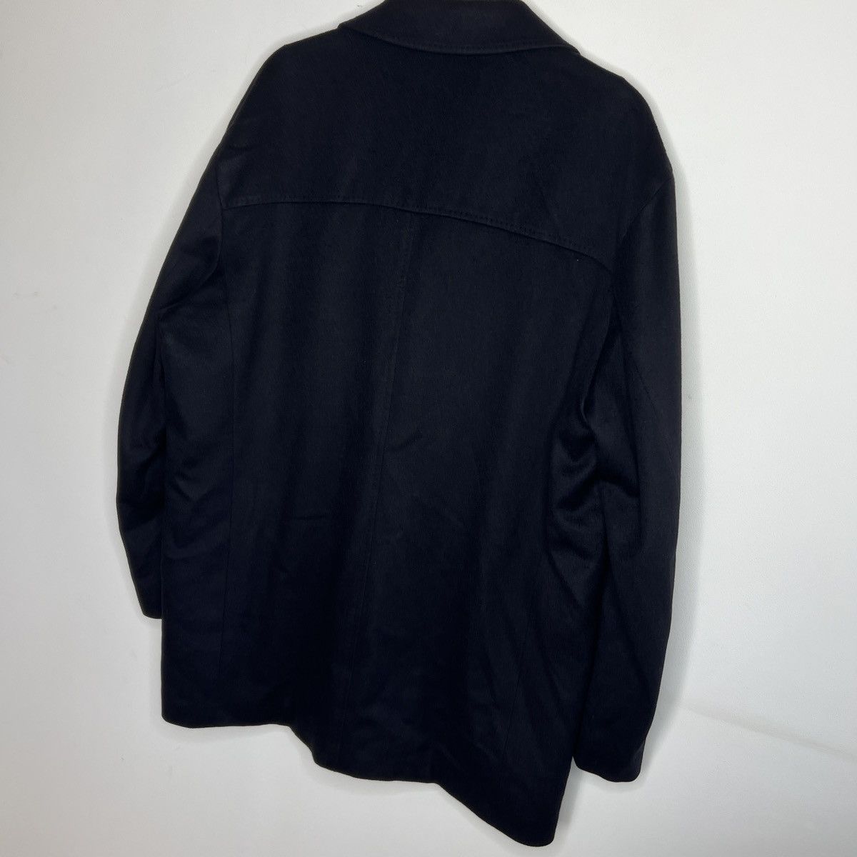 Ermenegildo Zegna Ermenegildo Zenga Men's 100% Pure Cashmere Coat Navy Size US L / EU 52-54 / 3 - 8 Thumbnail