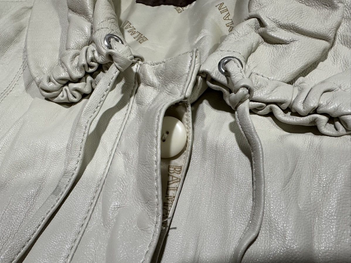 Balmain 🔥Vintage Balmain Faux Leather Poncho Jacket Size L / US 10 / IT 46 - 6 Thumbnail