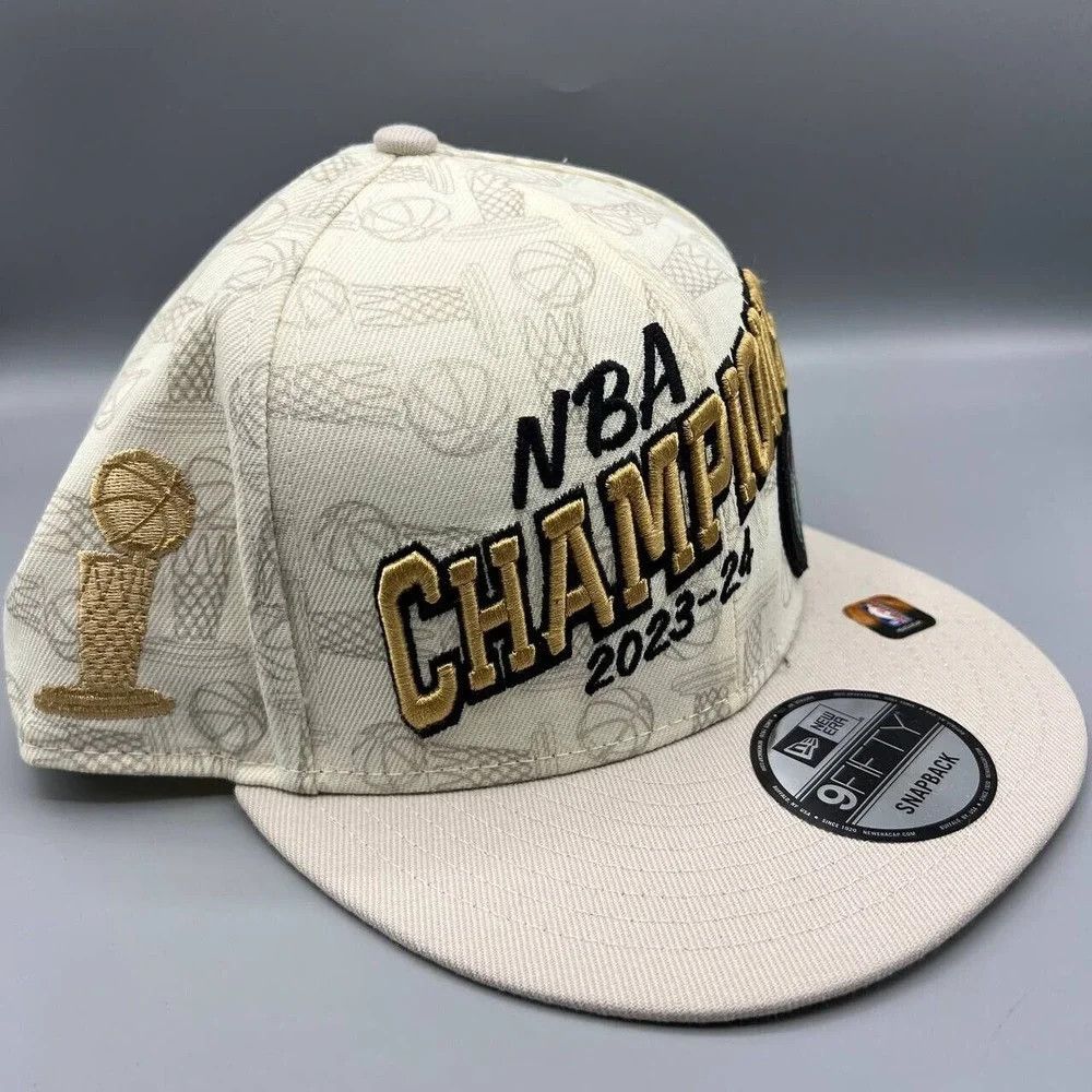 New Era Boston Celtics Hat Men 2024 NBA Champions Snap Back Tatum Size ONE SIZE - 4 Thumbnail