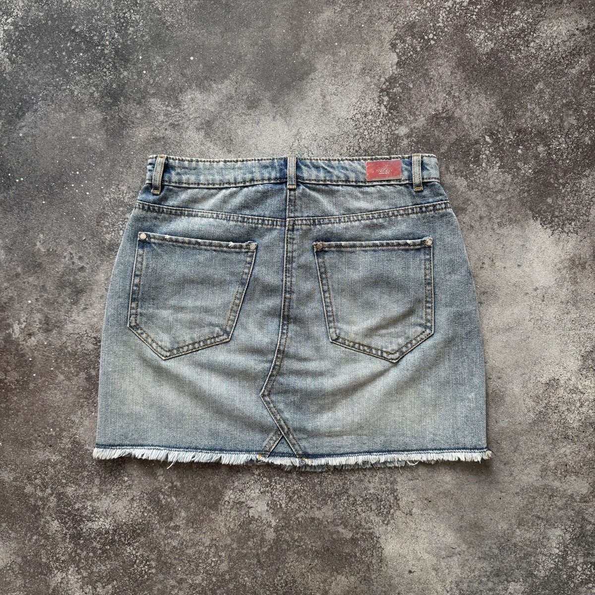 Morgan De Toi Morgan de Toi Vintage Sexy Y2K Asymmetric Denim Mini Skirt Size 27" / US 4 / IT 40 - 2 Thumbnail