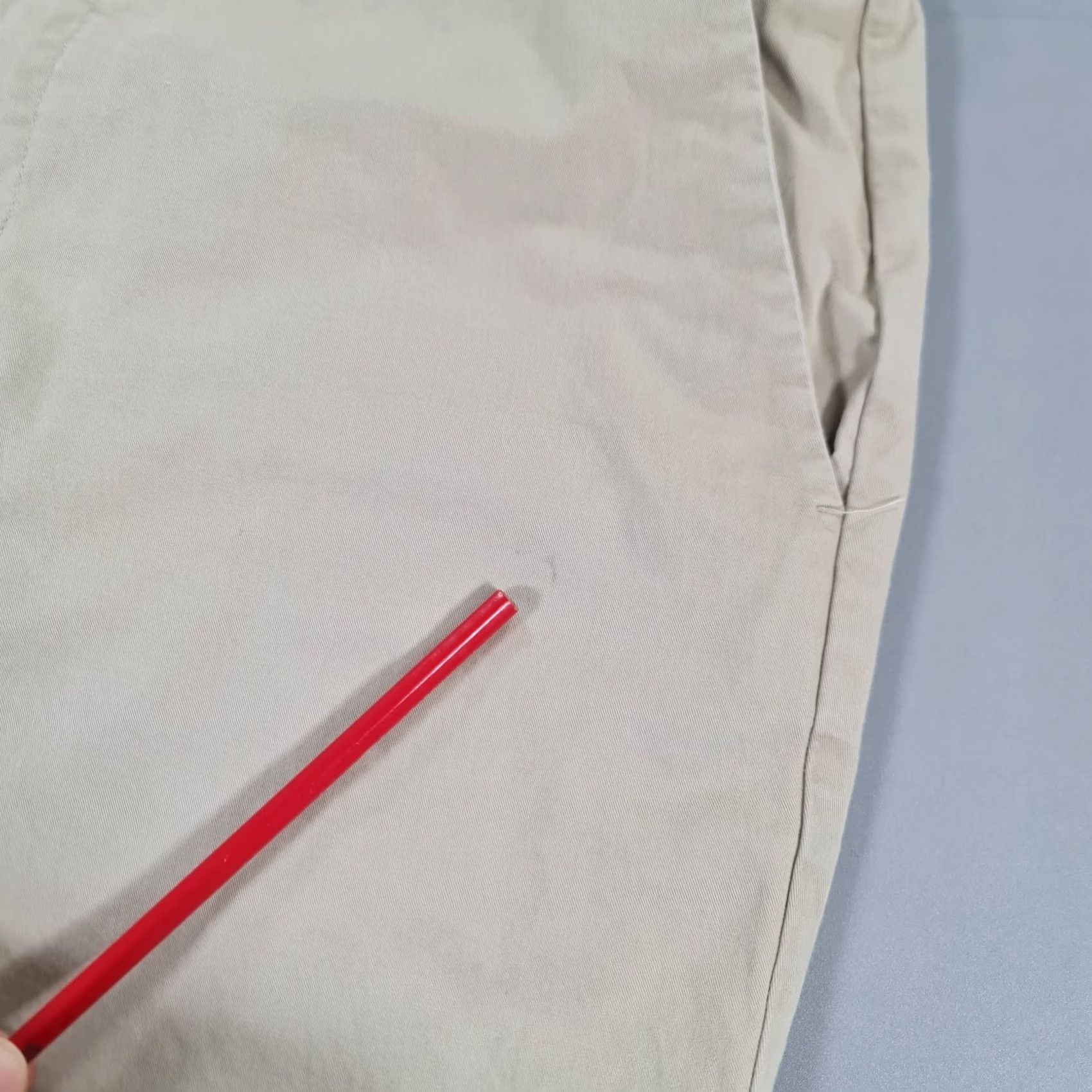 Vintage Spoke Mens Chino Trousers Beige W36 L31 Slim Fit Stretch Pants Chino Trousers Mens Beige W36 L31 Stretch Pockets ZIP Fly Size US 36 / EU 52 - 6 Thumbnail