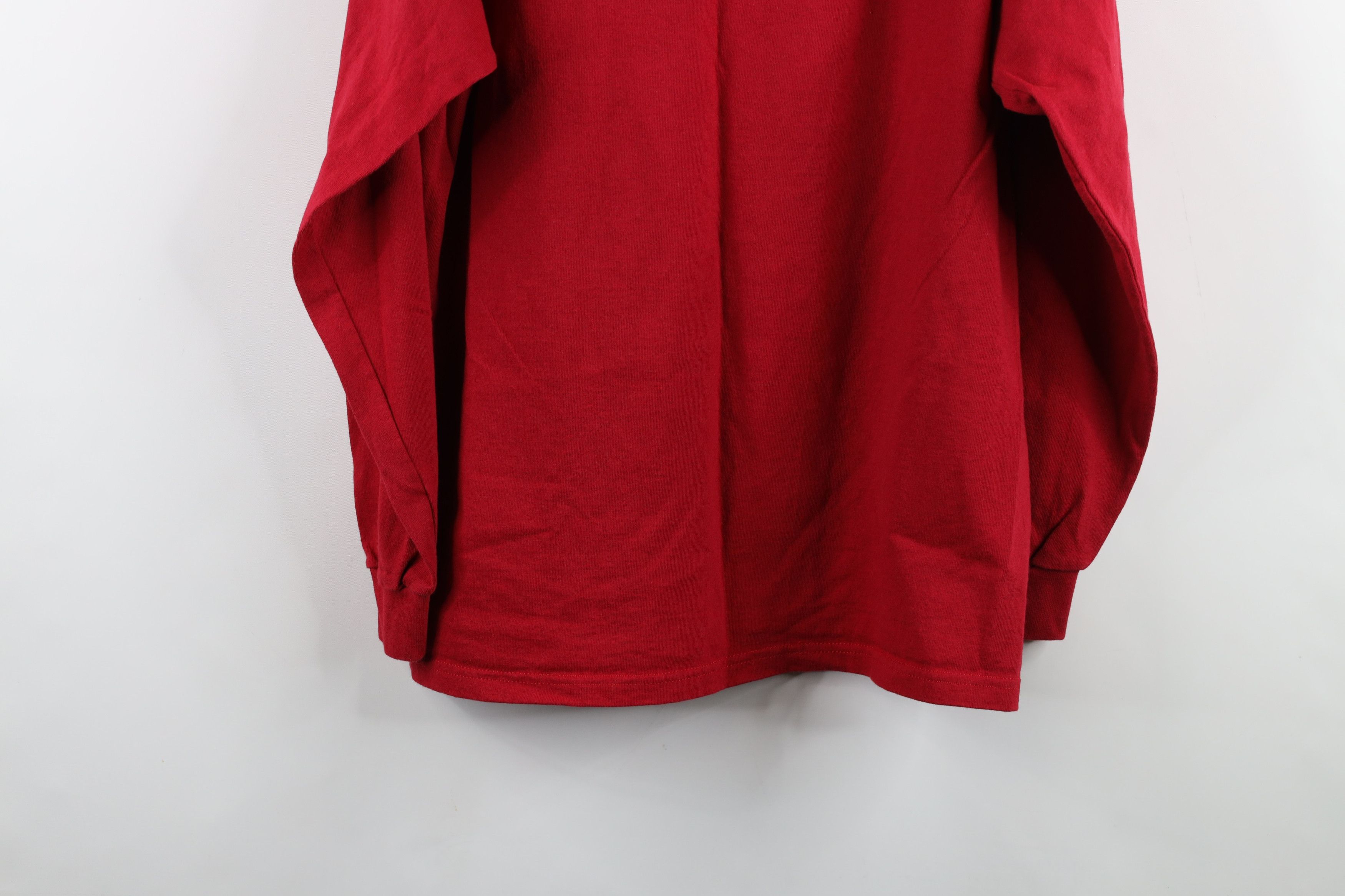 Vintage Vintage 90s Streetwear Turtleneck T-Shirt Red Cotton USA Size US M / EU 48-50 / 2 - 12 Thumbnail