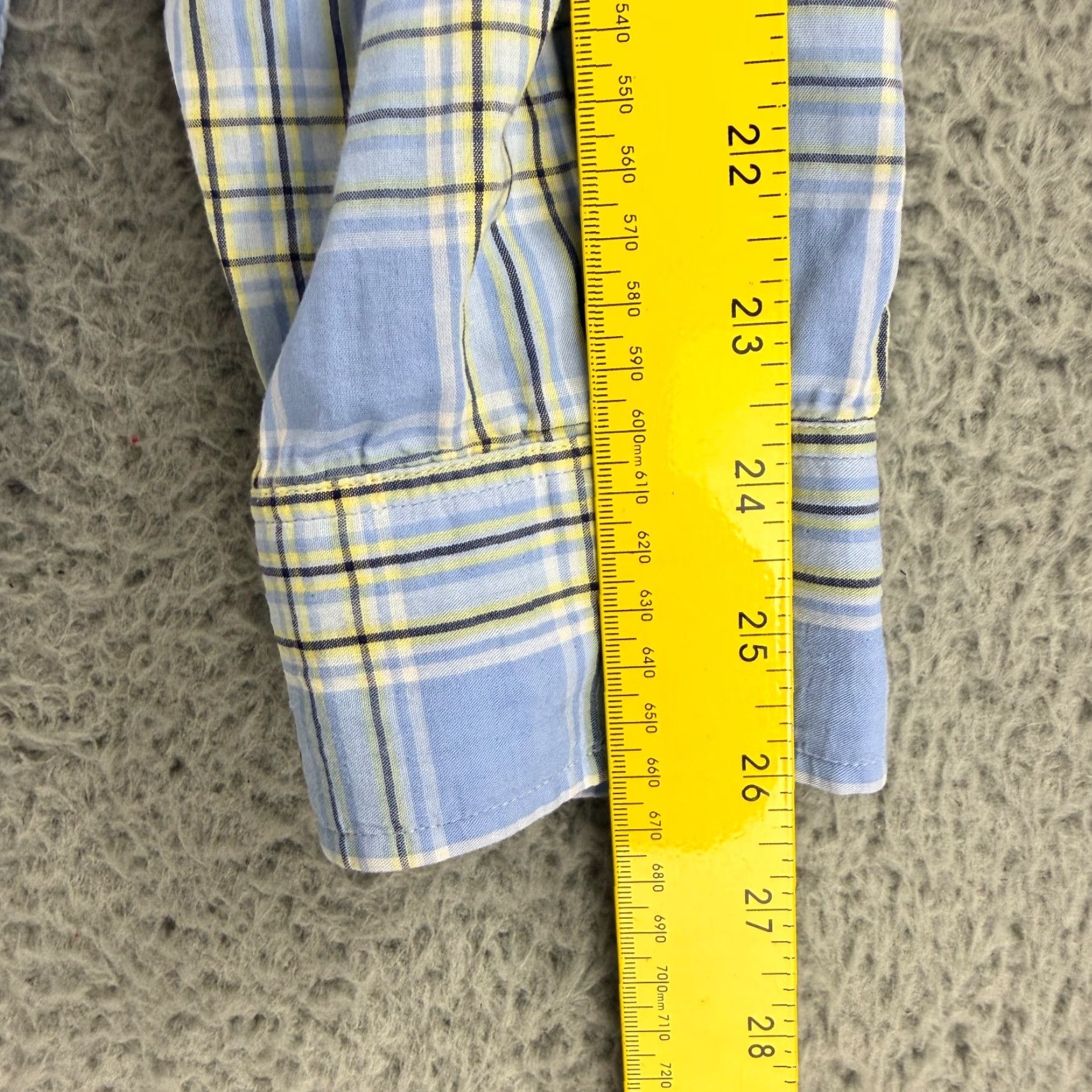 johnnie-O Johnnie-O Button-Down Shirt Mens XL Blue Plaid Long Sleeve 100% Cotton Long Sleeve Button-Up Collared Shirt) Size US XL / EU 56 / 4 - 7 Thumbnail