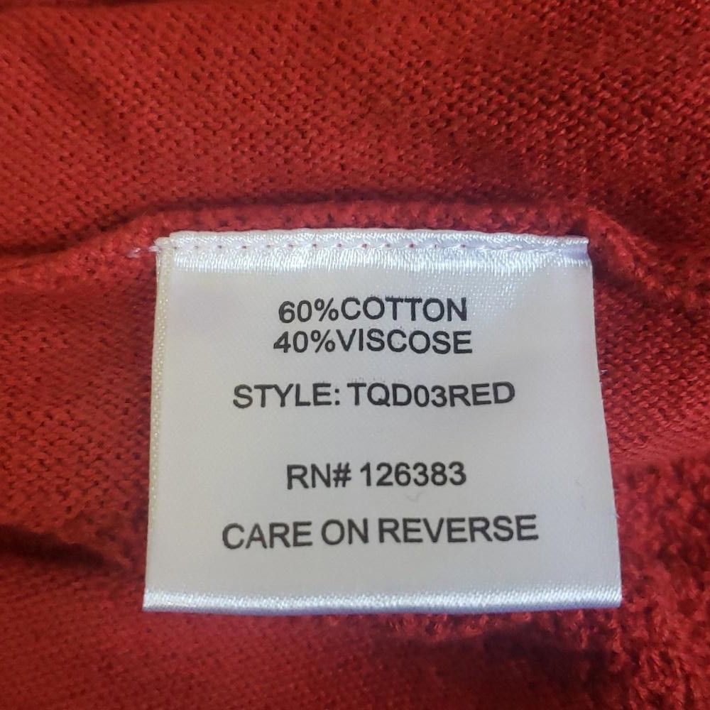 Designer CT1915 Ethyl Long Sleeve Red Open Cardigan L Size L / US 10 / IT 46 - 7 Thumbnail