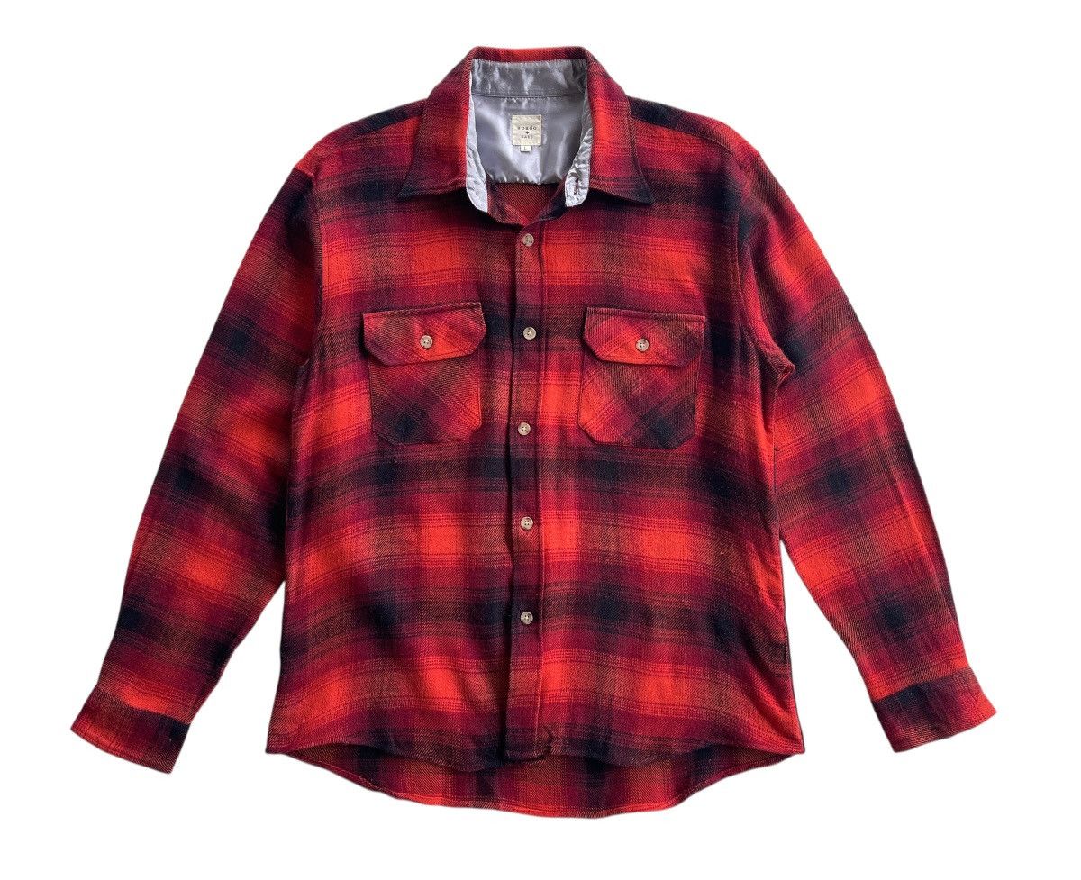 Japanese Brand Abado X Oaks Wool Ombre Flannel Shirt Size US L / EU 52-54 / 3 - 2 Thumbnail