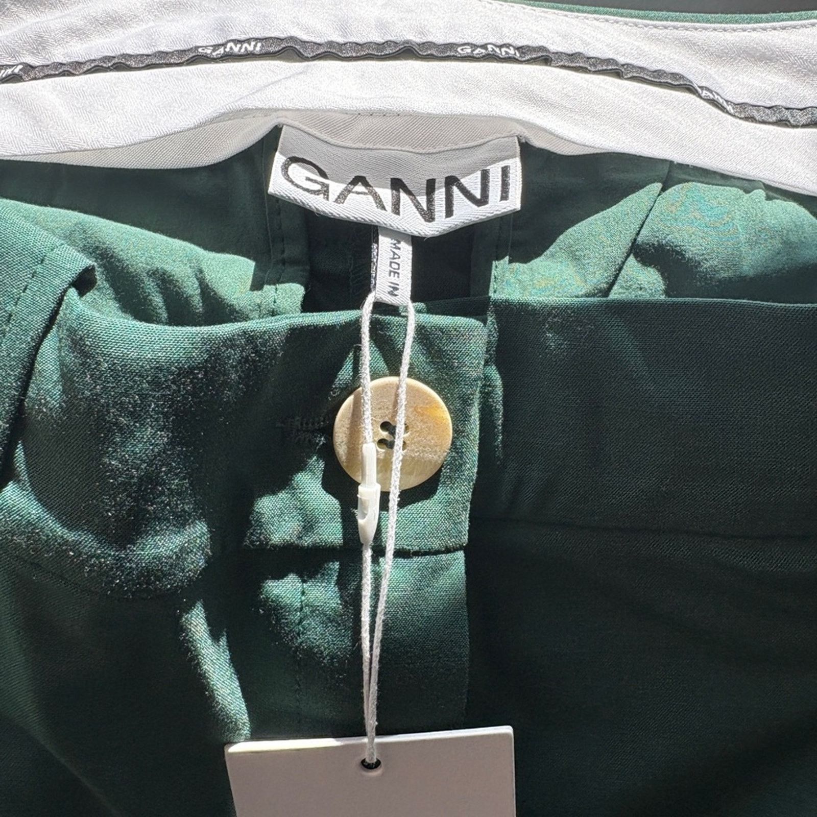 Ganni Ganni women’s Green Pants Size 28" / US 6 / IT 42 - 5 Thumbnail