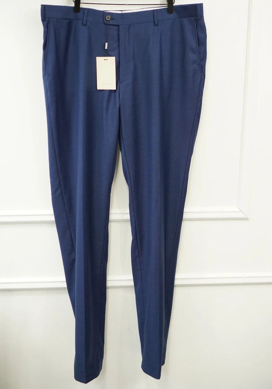Suitsupply Men Suitsupply Trousers Brescia Blue Wool Size 114 UK/US48L Size 48L - 1 Thumbnail