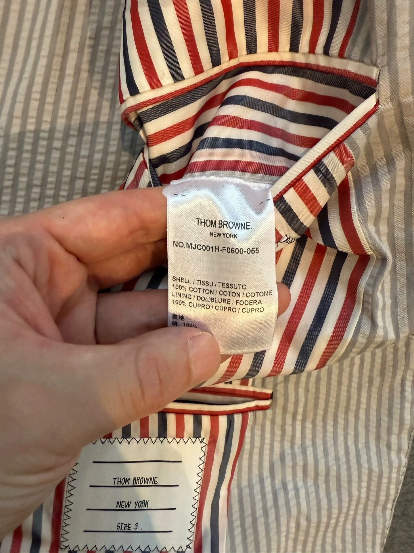 Thom Browne Thom Browne Seersucker Classic Suit Size 3 NWT Size US L / EU 52-54 / 3 - 5 Thumbnail