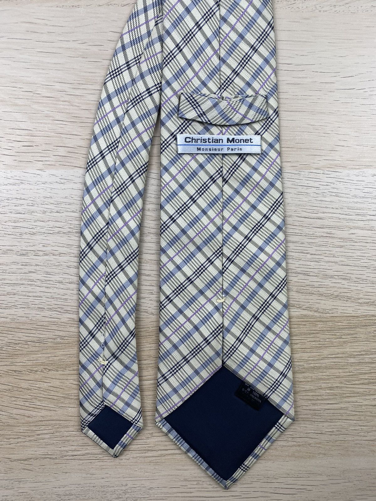 Japanese Brand Christian Monet Silk Tie T81 Size ONE SIZE - 5 Thumbnail