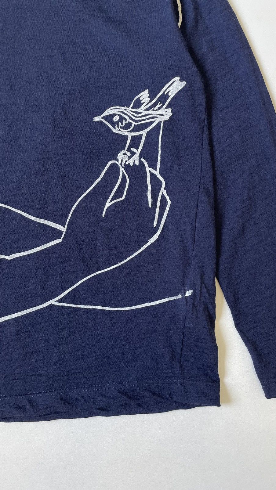 Comme des Garcons Bird + Hand Print Wool Sweater Size US M / EU 48-50 / 2 - 9 Thumbnail