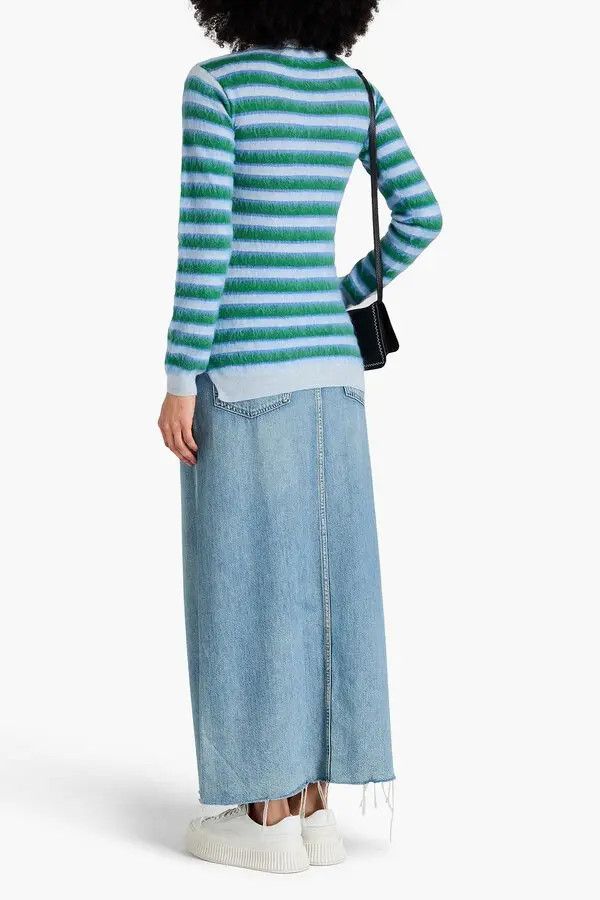 Marni o1w1db11125 Striped Brushed Wool Sweater in Multicolor Size S / US 4 / IT 40 - 3 Thumbnail