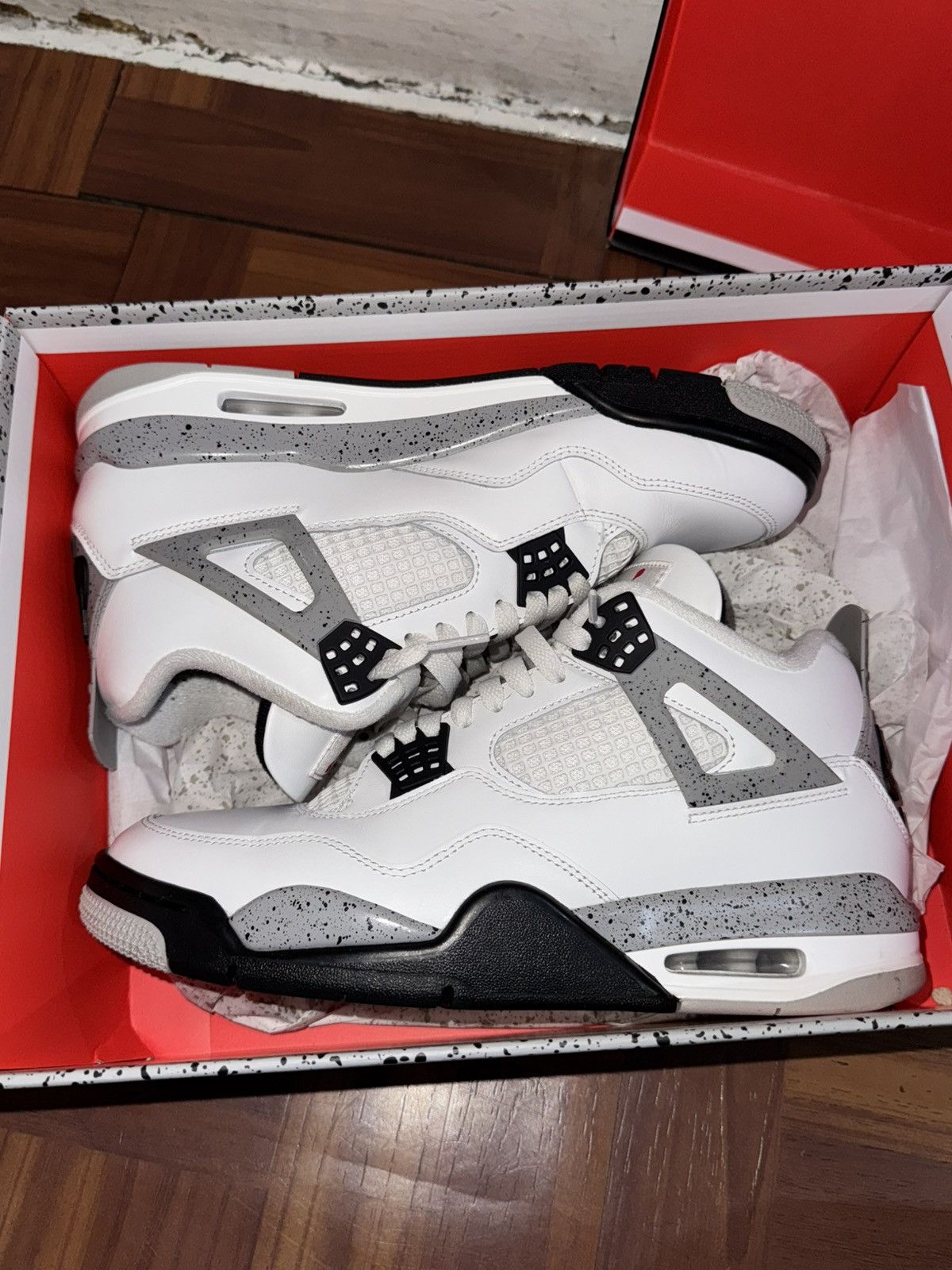 Nike Jordan 4 white cement (2025) Size US 9.5 / EU 42-43 - 6 Thumbnail