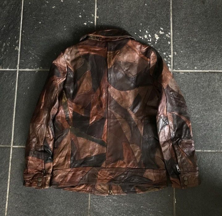 Hysteric Glamour Vintage Hysteric Glamour Patchwork Leather Jacket Size XS / US 0-2 / IT 36-38 - 6 Thumbnail