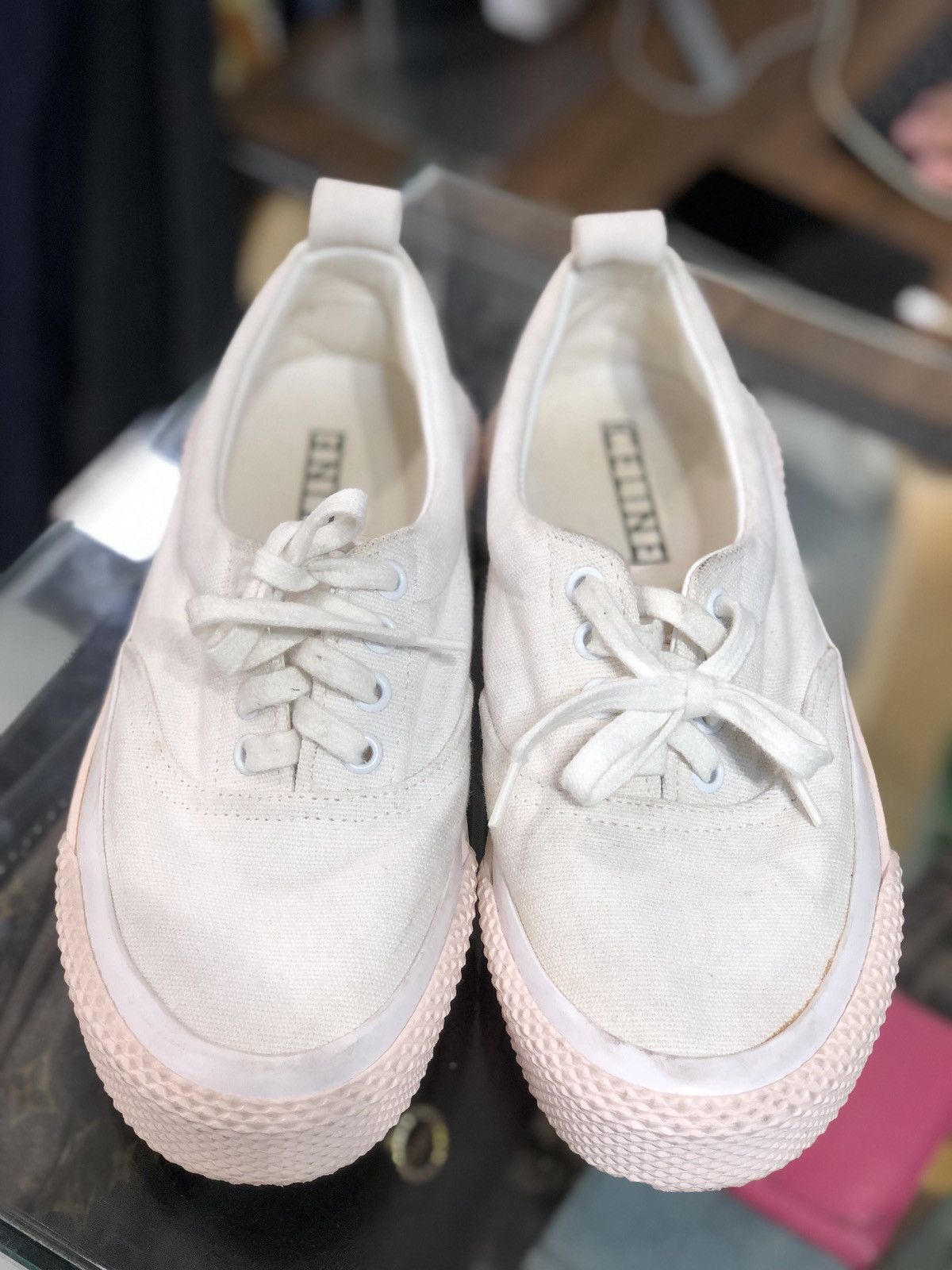 Celine Celine Paris Canvas Low Sneakers Size US 8 / IT 38 - 3 Thumbnail
