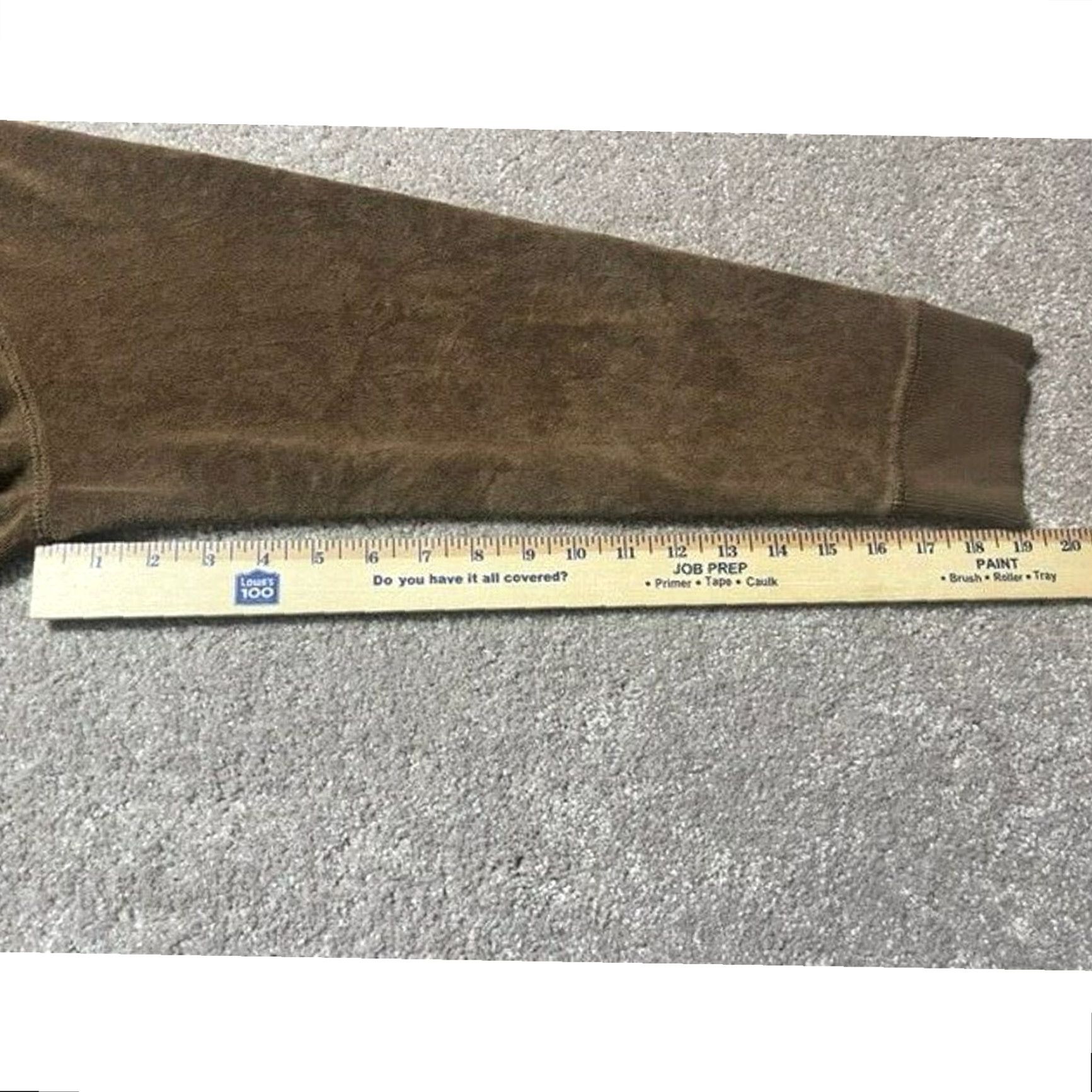 Vintage VINTAGE Spa by Chico's Velour Track Jacket Brown Size 3 Womens Mid-Length Zip Pockets Casual Travel Size XS / US 0-2 / IT 36-38 - 5 Thumbnail