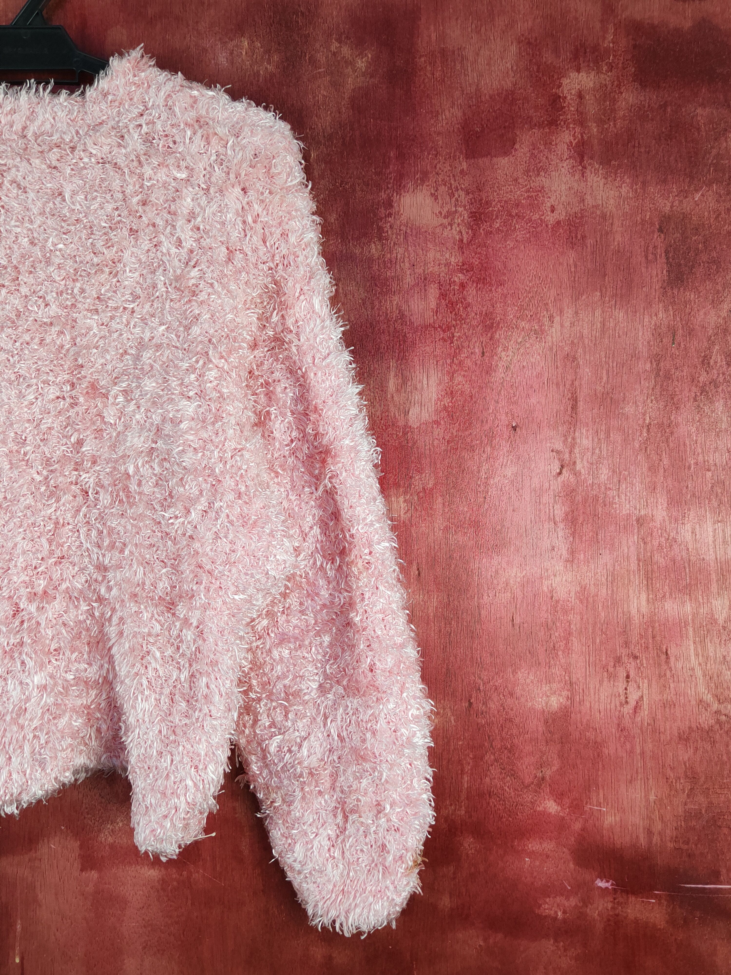 Japanese Brand × Vintage Artists Design by Japanese Brand Pink Fur Mohair Knitwear Size M / US 6-8 / IT 42-44 - 7 Thumbnail