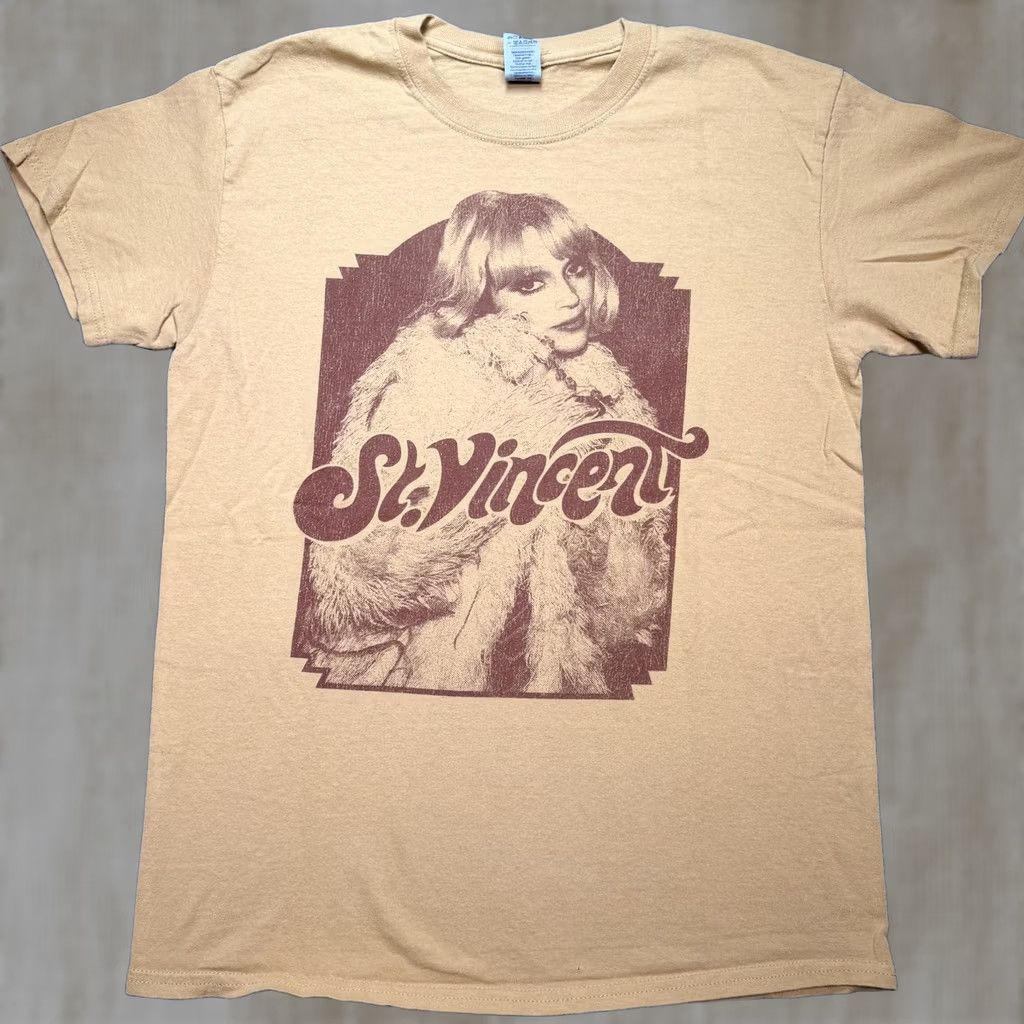 Vintage St Vincent Shirt Mens M orange Daddy's Home Los Angeles 2021 Concert T-Shirt Size US M / EU 48-50 / 2 - 1 Thumbnail